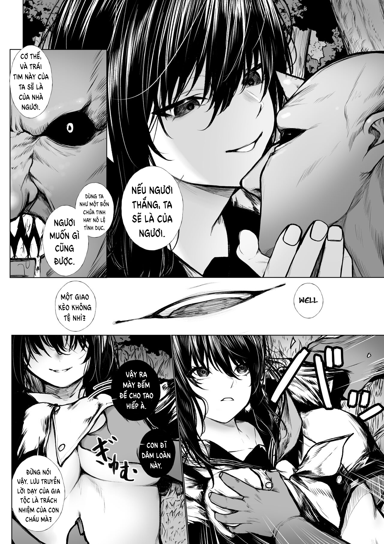 Đọc truyện hentai Không đời nào người trừ quỷ có thể thua một tên tiểu Oni. - Oneshot