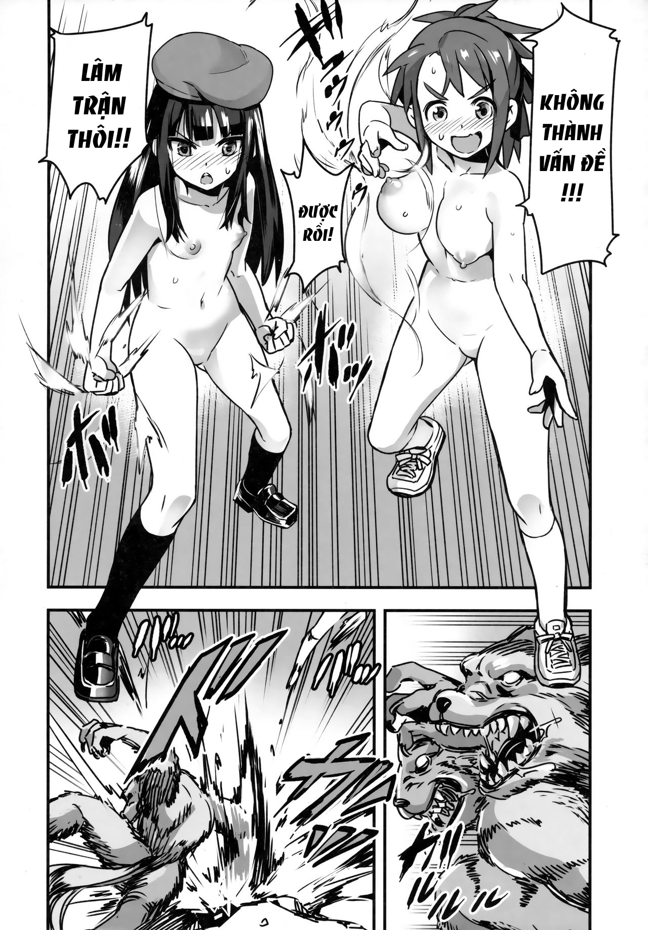 Đọc truyện hentai Công chúa khỏa thân Honoka Heo rừng khổng lồ vs Cô gái tâm linh - Oneshot - A