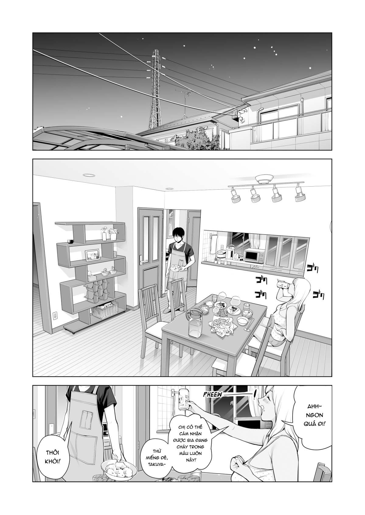 Đọc truyện hentai Nureane - Đêm hè, làm tình cùng chị gái đã ly dị - Ch. 1