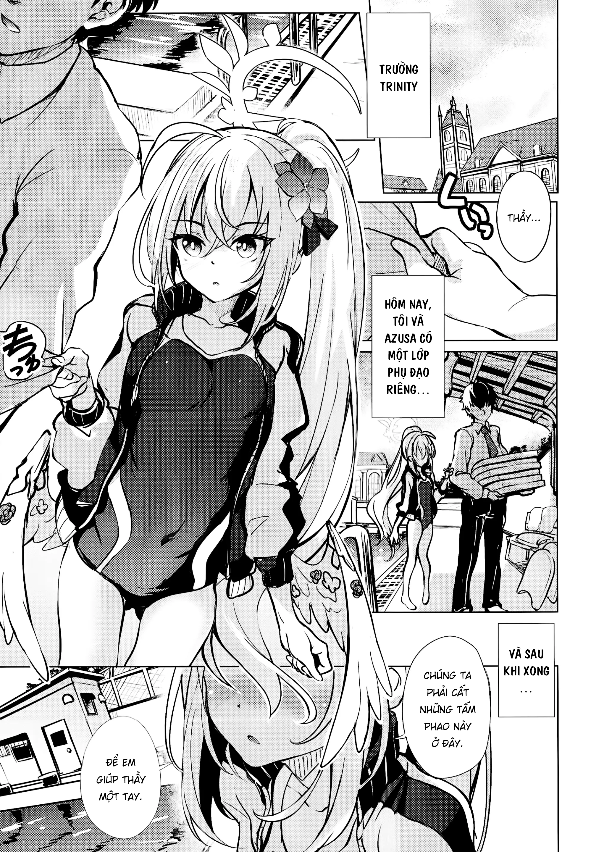 Đọc truyện hentai Chơi bé Azusa tại trường - Oneshot