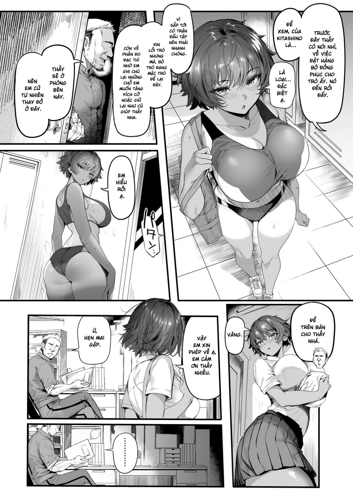 Đọc truyện hentai Rikujoubu no Bokukko Doukyuusei ga Chuunen Komon ni Mesu ni Sareru Ichibu Shijuu - Oneshot cực ngắn