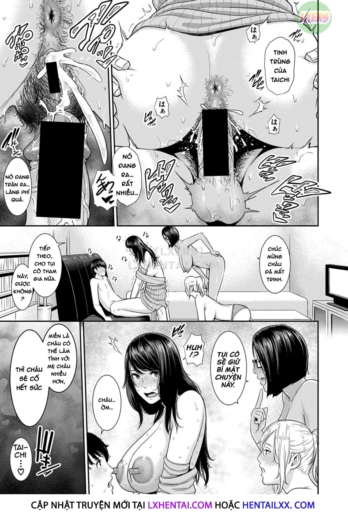 Đọc truyện hentai Drowning in Sex With Mom - Chap 4