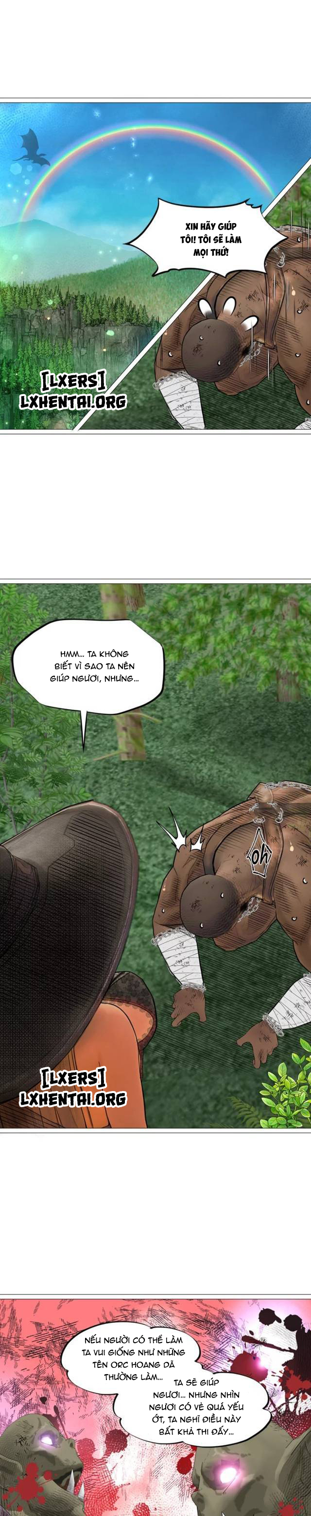 Đọc truyện hentai Nữ Hoàng Dark Elf Và Nô Lệ Orc - Chap 18