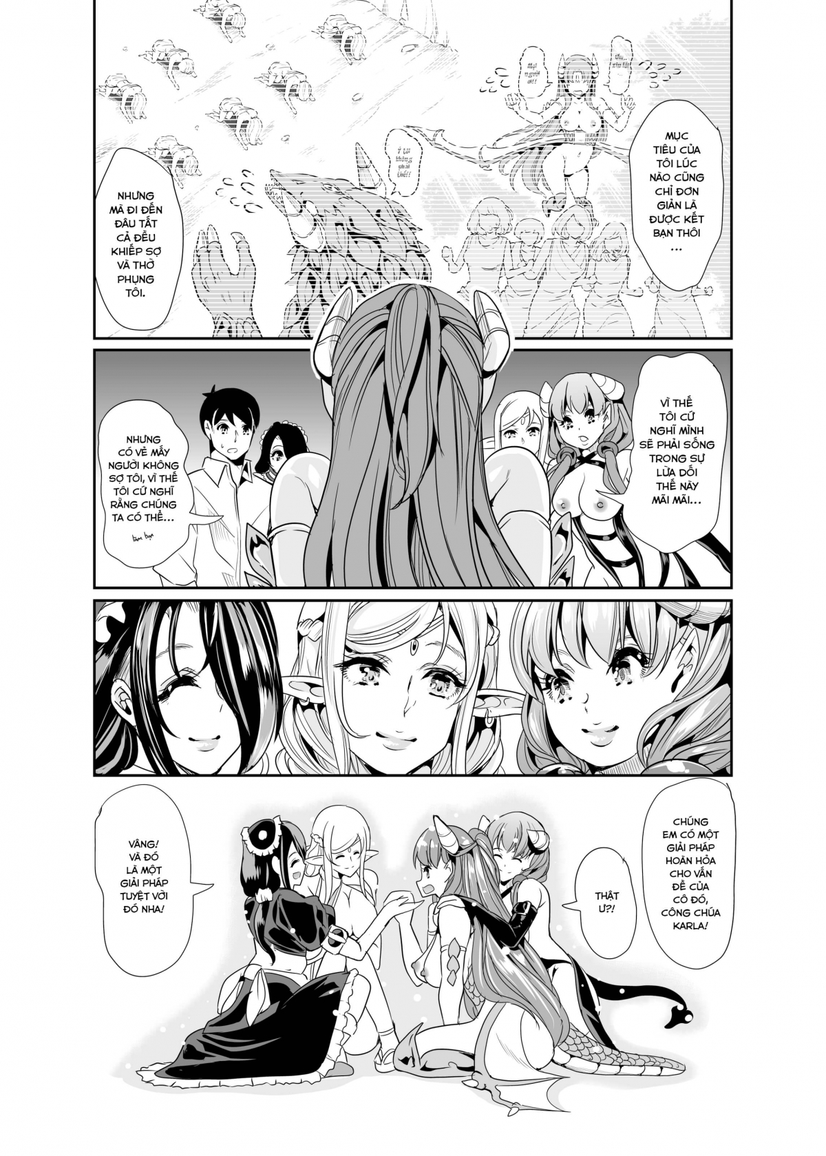 Đọc truyện hentai Dàn Harem tại dị giới - Chap 2(A)