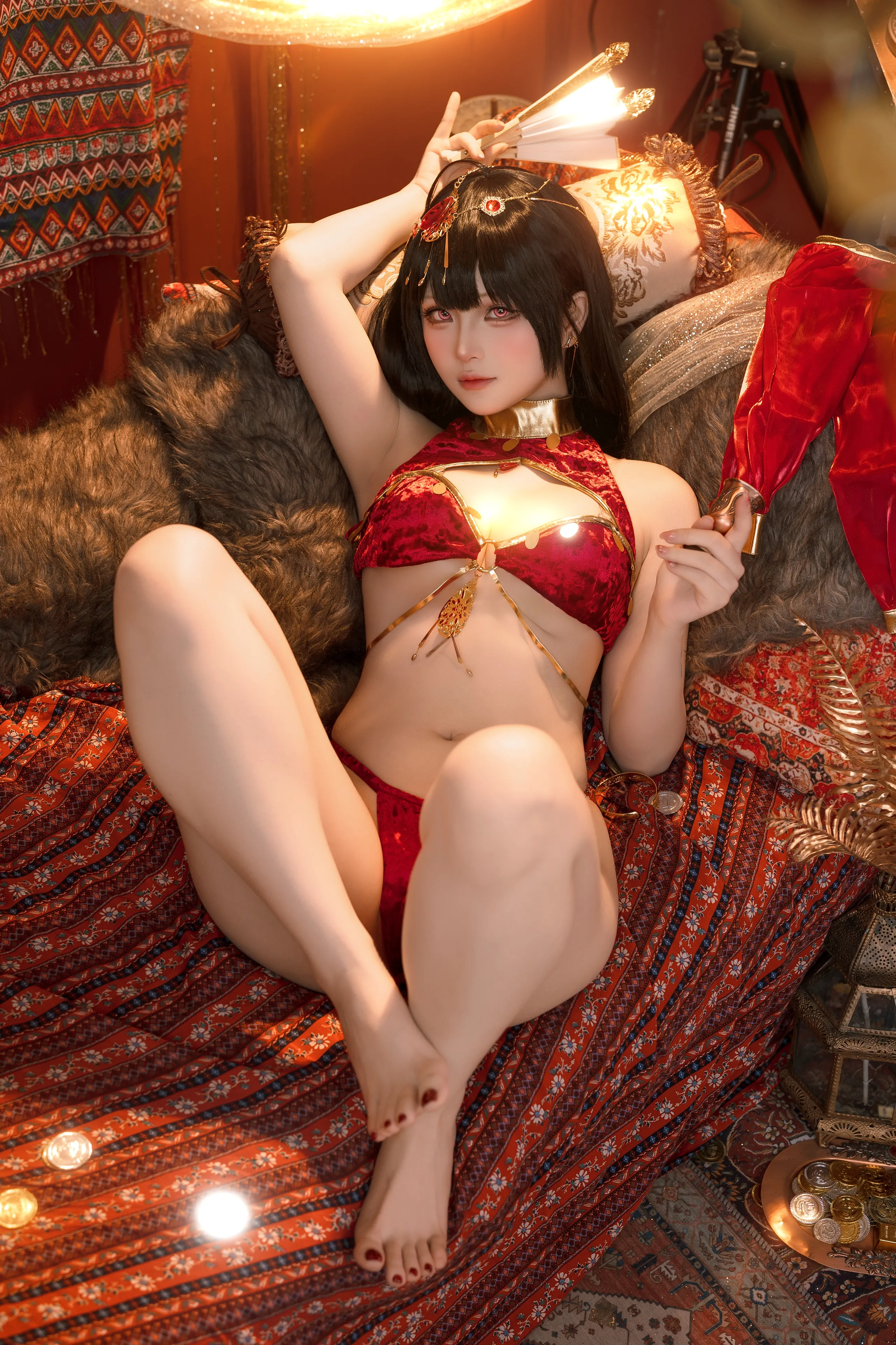 Đọc truyện hentai Tuyển tập Albums siêu phẩm Cosplay - Chap 1018 - Yuyu - Azur Lane Big Phoenix Dancer New Year Special