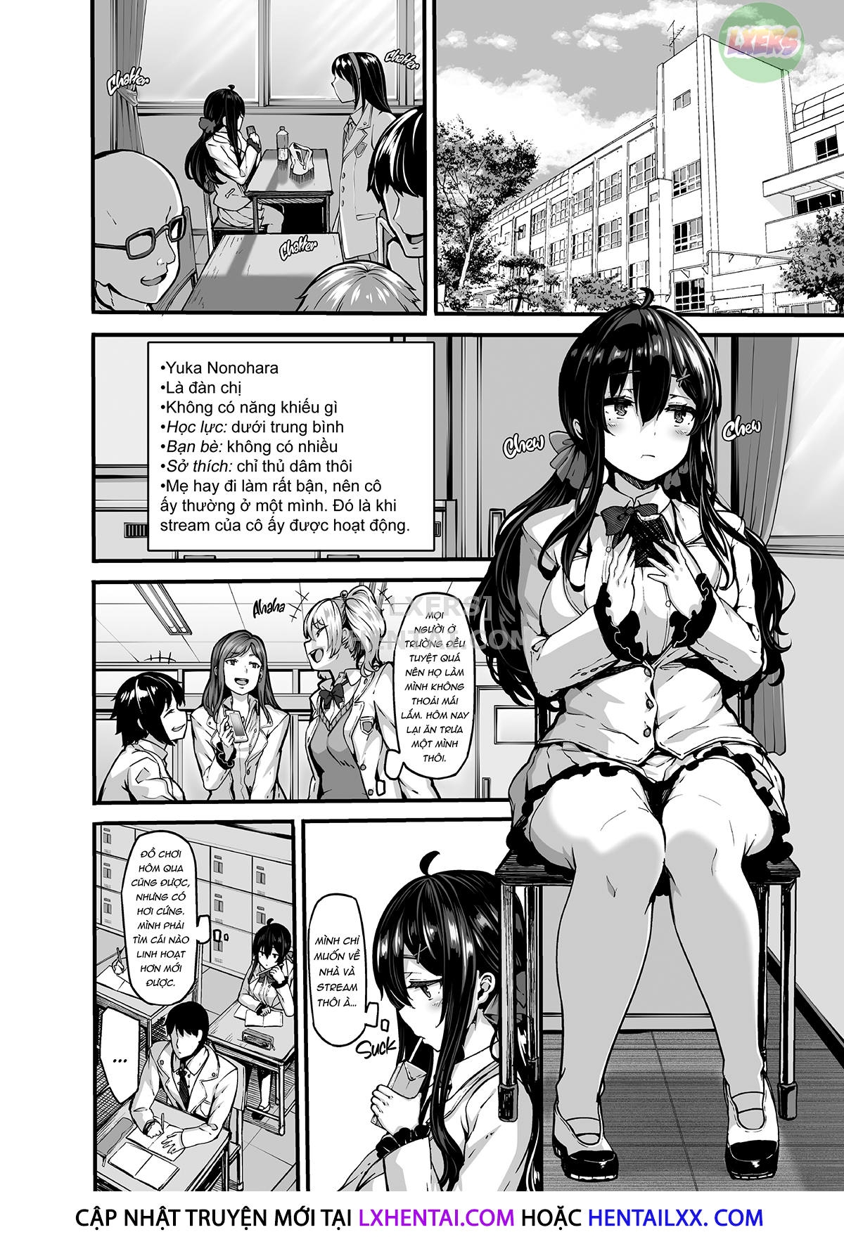 Đọc truyện hentai Nonohara Yuzuka No Himitsu No Haishin - Chap 1