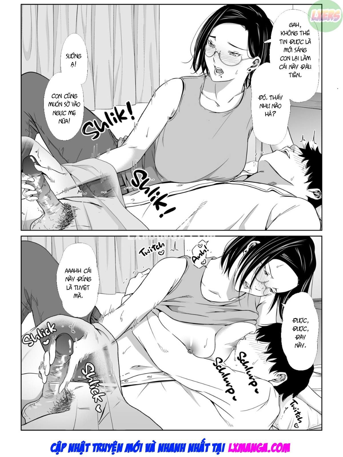 Đọc truyện hentai Okaa-san de Gaman Shinasai - Patient with mother - Oneshot