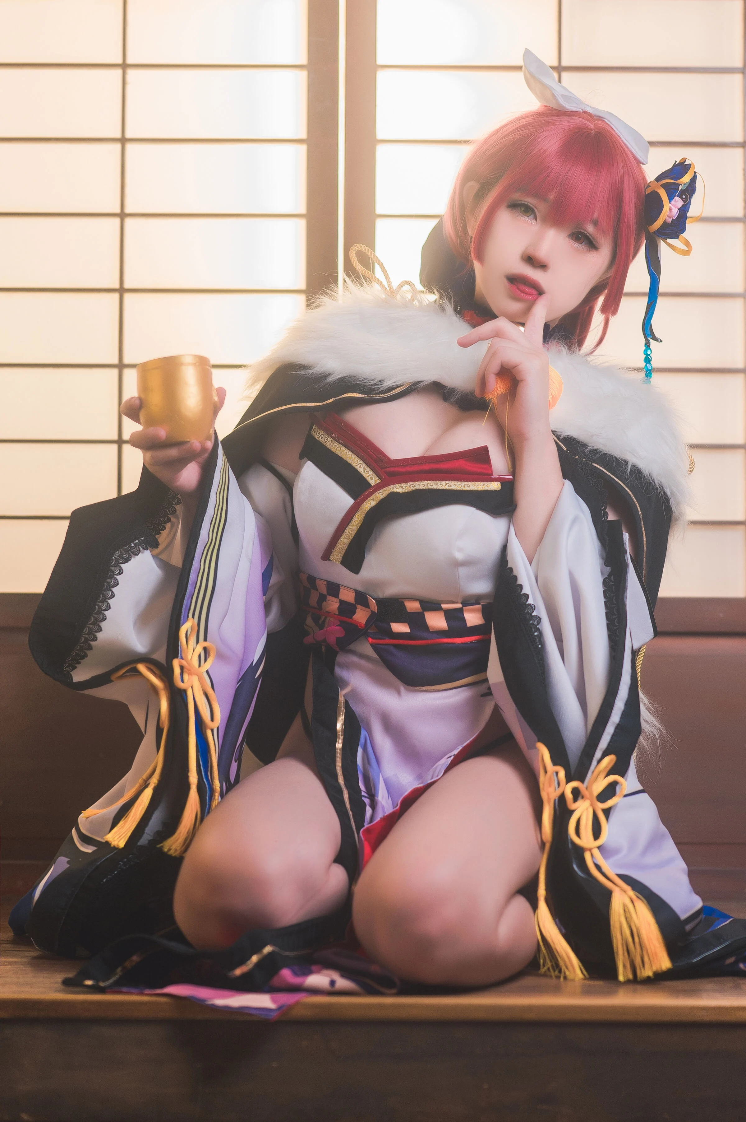Đọc truyện hentai Tuyển tập Albums siêu phẩm Cosplay - Chap 450 - [Nanaki] Hozhong Marin Kimono X'mas