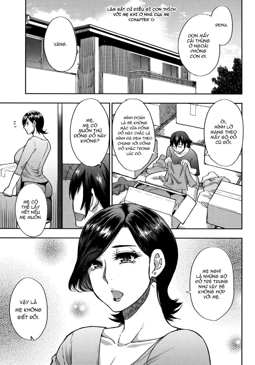 Đọc truyện hentai Làm bất cứ điều gì con thích với mẹ khi ở nhà của mẹ - Chap 1