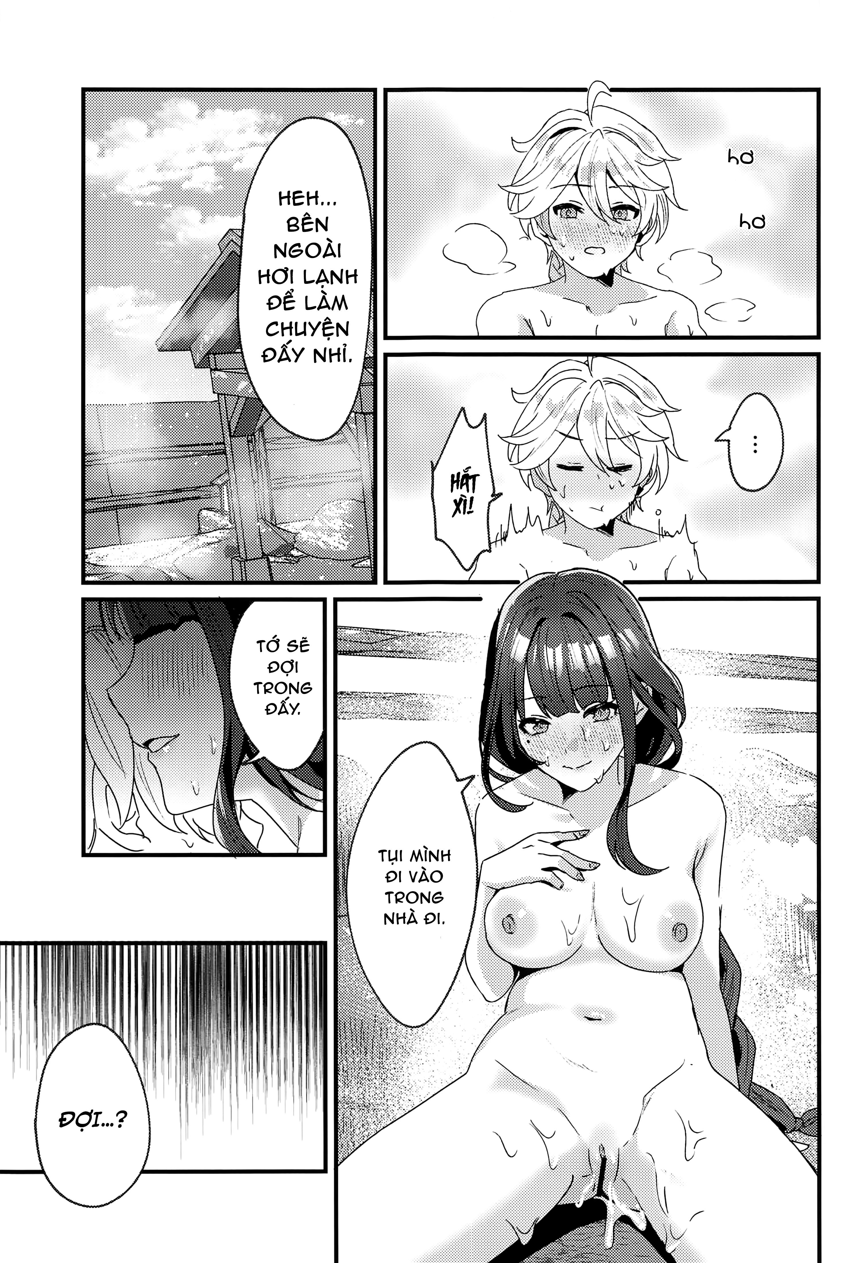 Đọc truyện hentai Kì nghỉ tại suối nước nóng Inazuma - Khổ thân ông cháu:))))