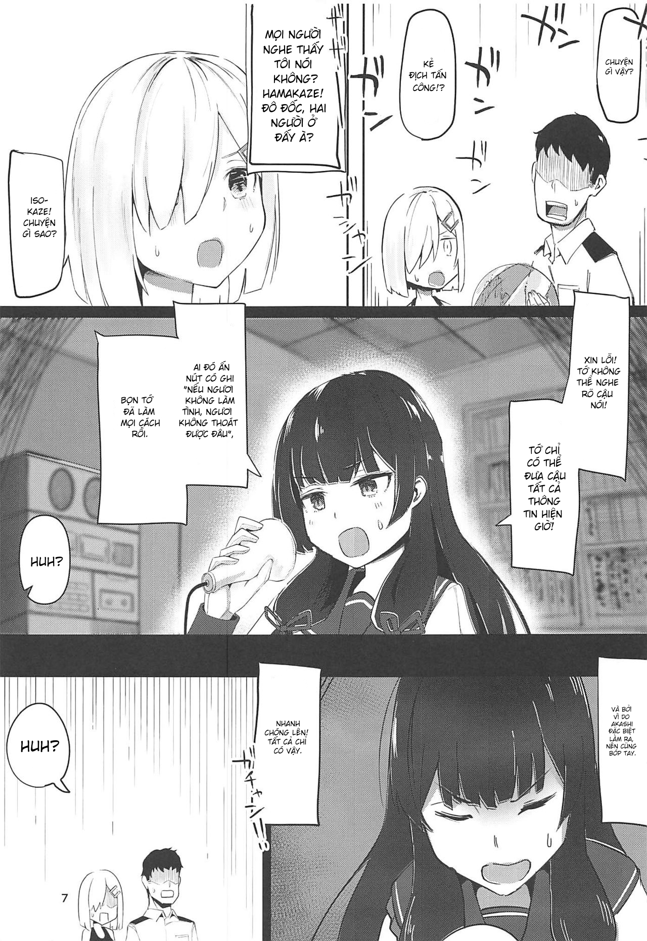 Đọc truyện hentai Hamakaze to Kashima to Kyouei Mizugi na Hon. (Kantai Collection -KanColle-) - Oneshot