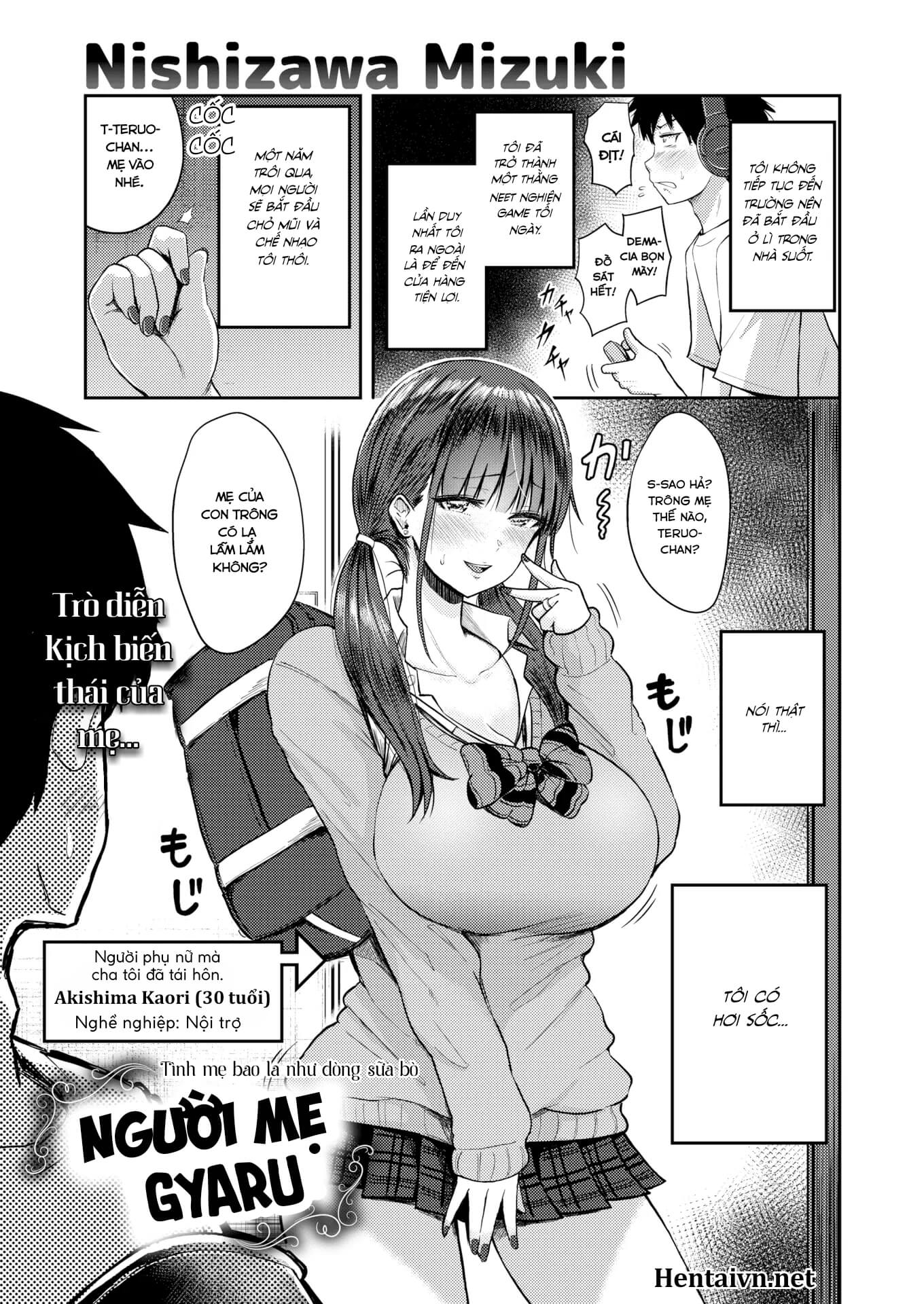 Đọc truyện hentai Tình Mẹ Bao La Như Dòng Sữa Bò (Series ngắn) - Chap 2: Người Mẹ Gyaru