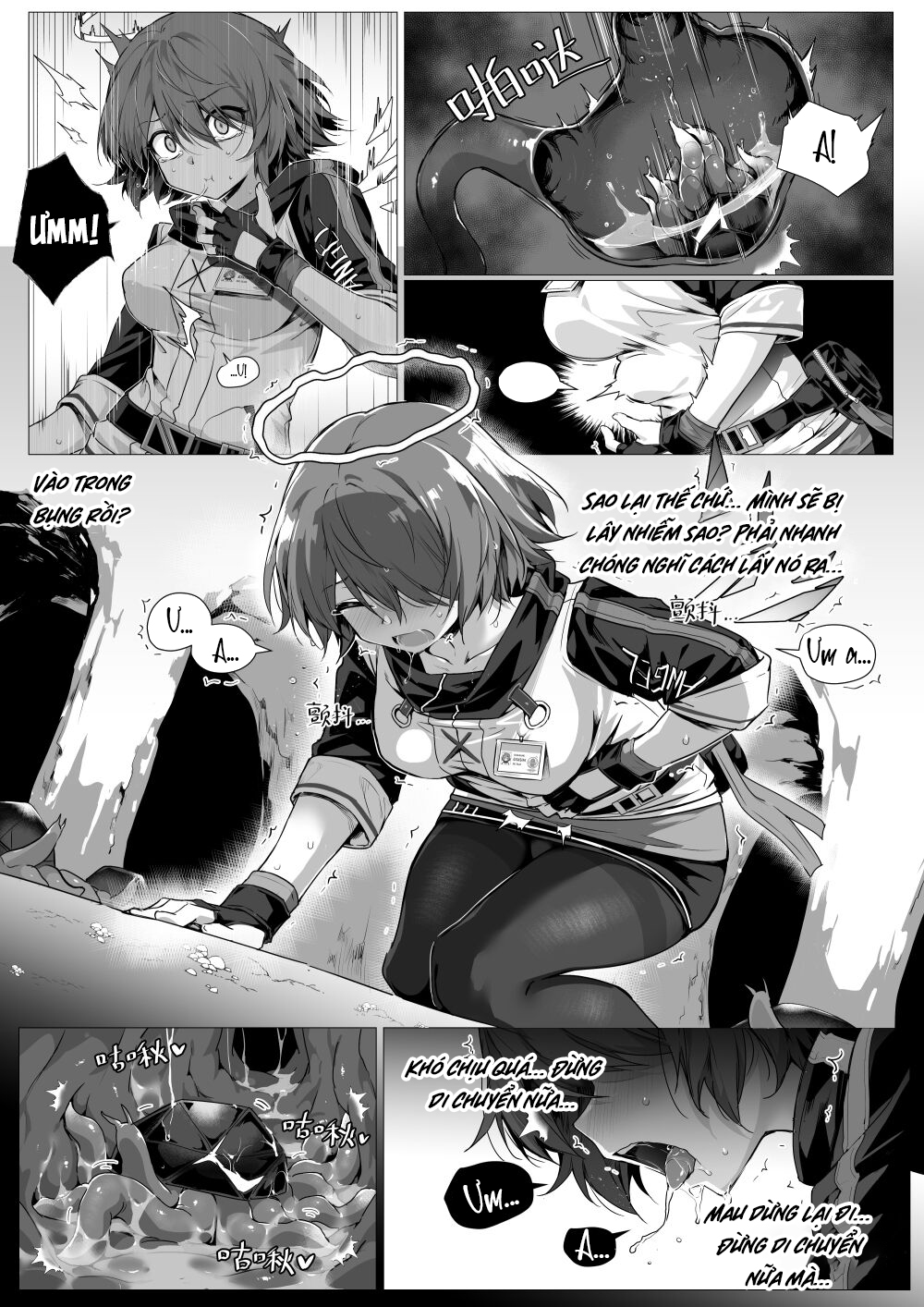 Đọc truyện hentai Bụng tôi không phải nơi sinh sản của bọ!! - Oneshot