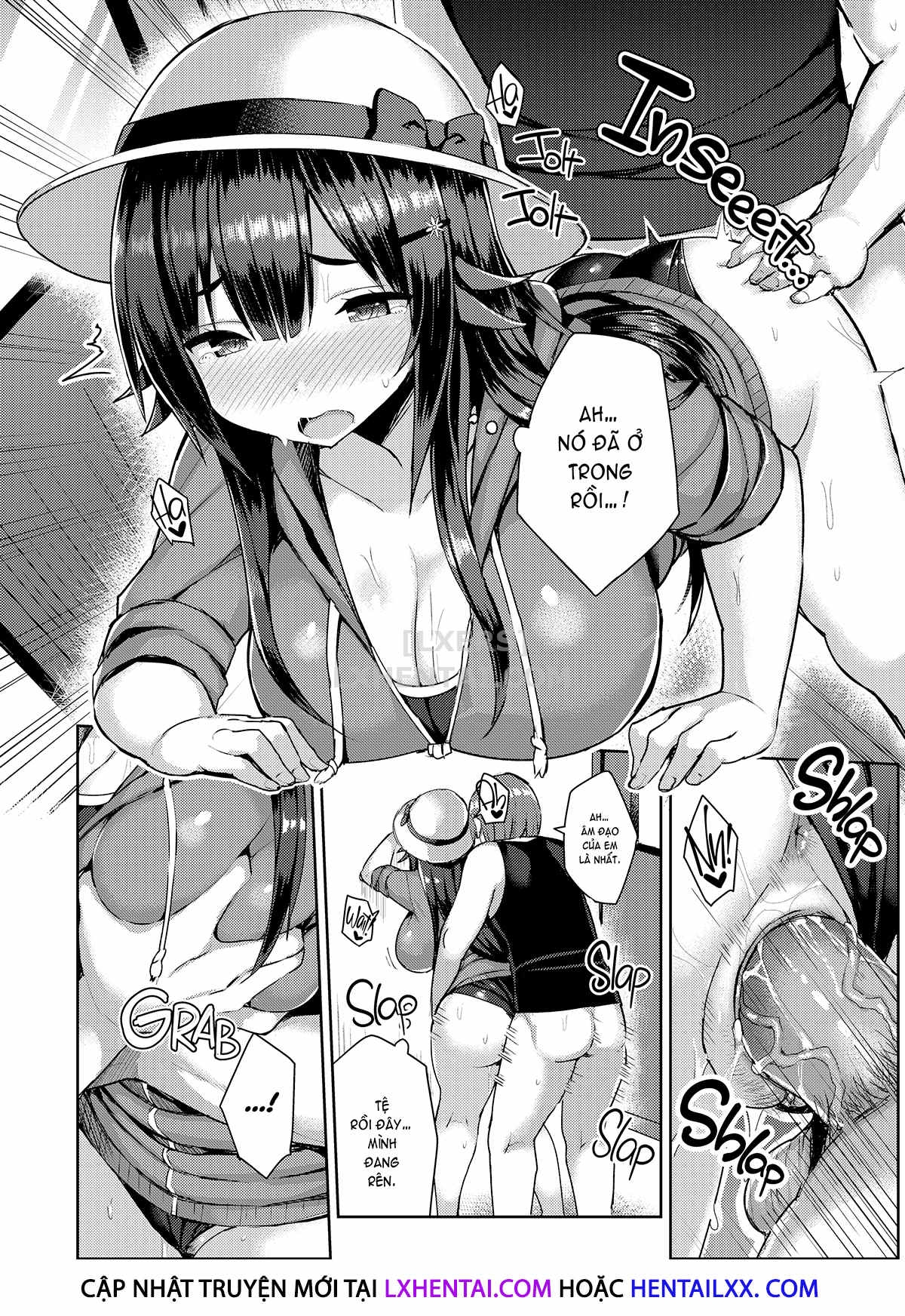 Đọc truyện hentai Curvy Tales - Chap 4 - More of an Urge to NTR a Girlfriend in a School Swimsuit