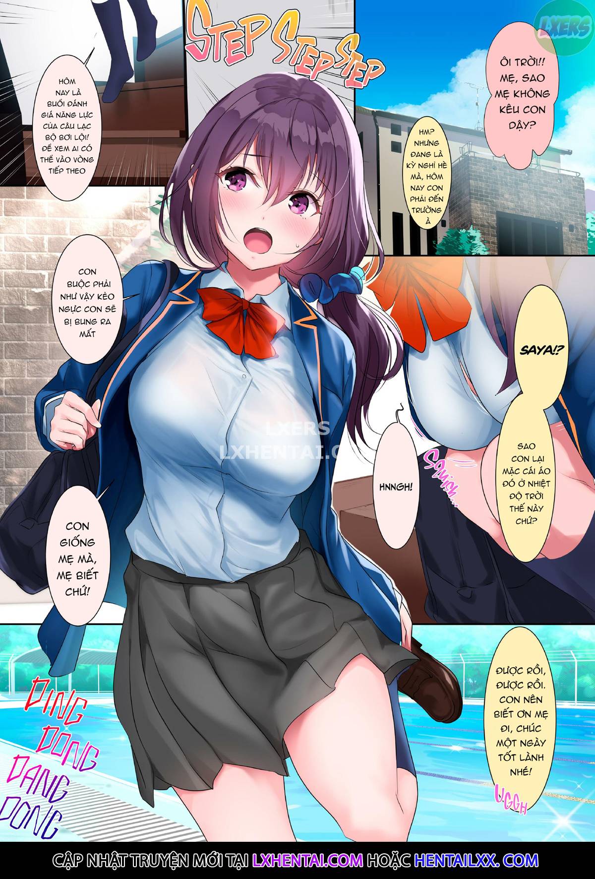 Đọc truyện hentai Kyonyuu ga Nayami no Suiei Buin - Oneshot - Không che