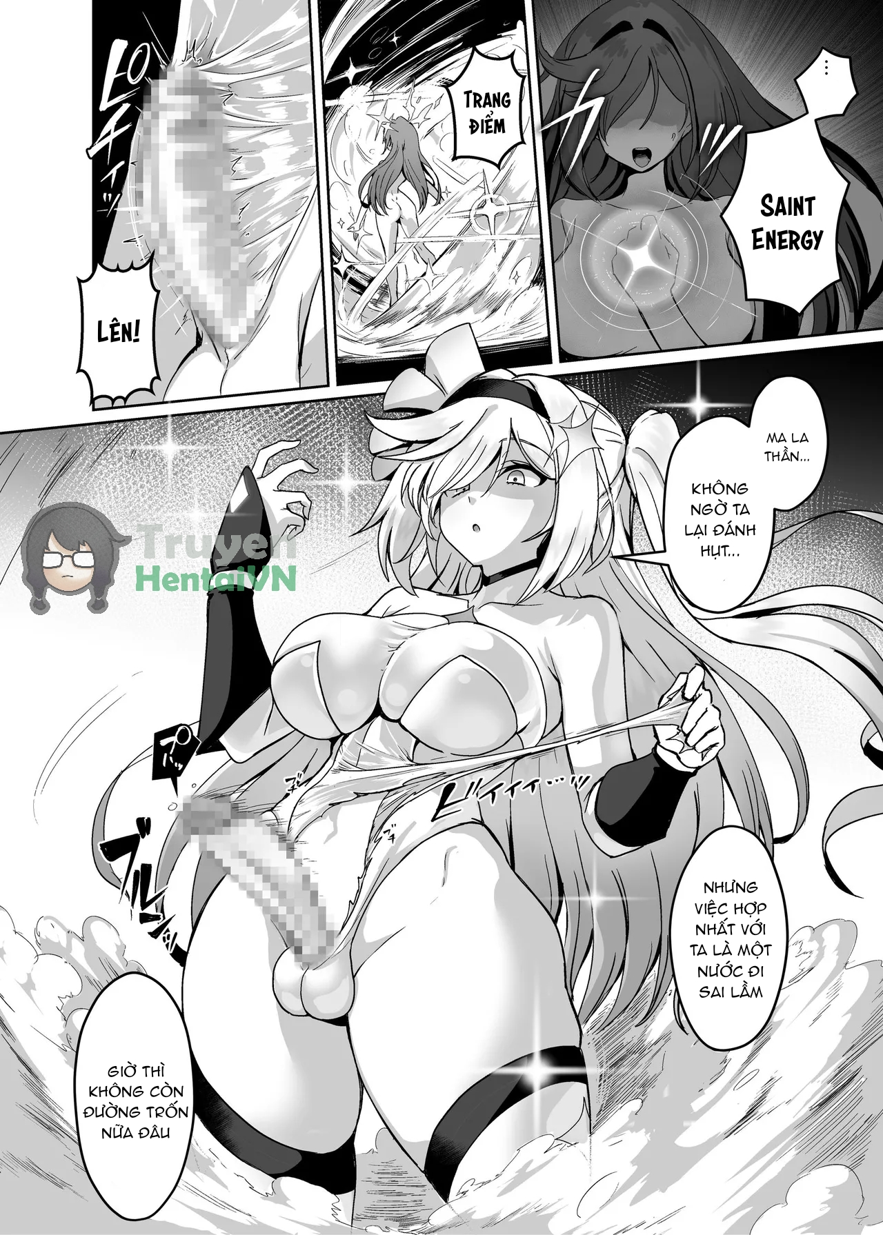 Đọc truyện hentai Mahou Shoujo Saint Lily Dankon ~Futanari o Hayasareta Mahou Shoujo ga Chinpo-gurui ni Ochiru Made~ - Oneshot
