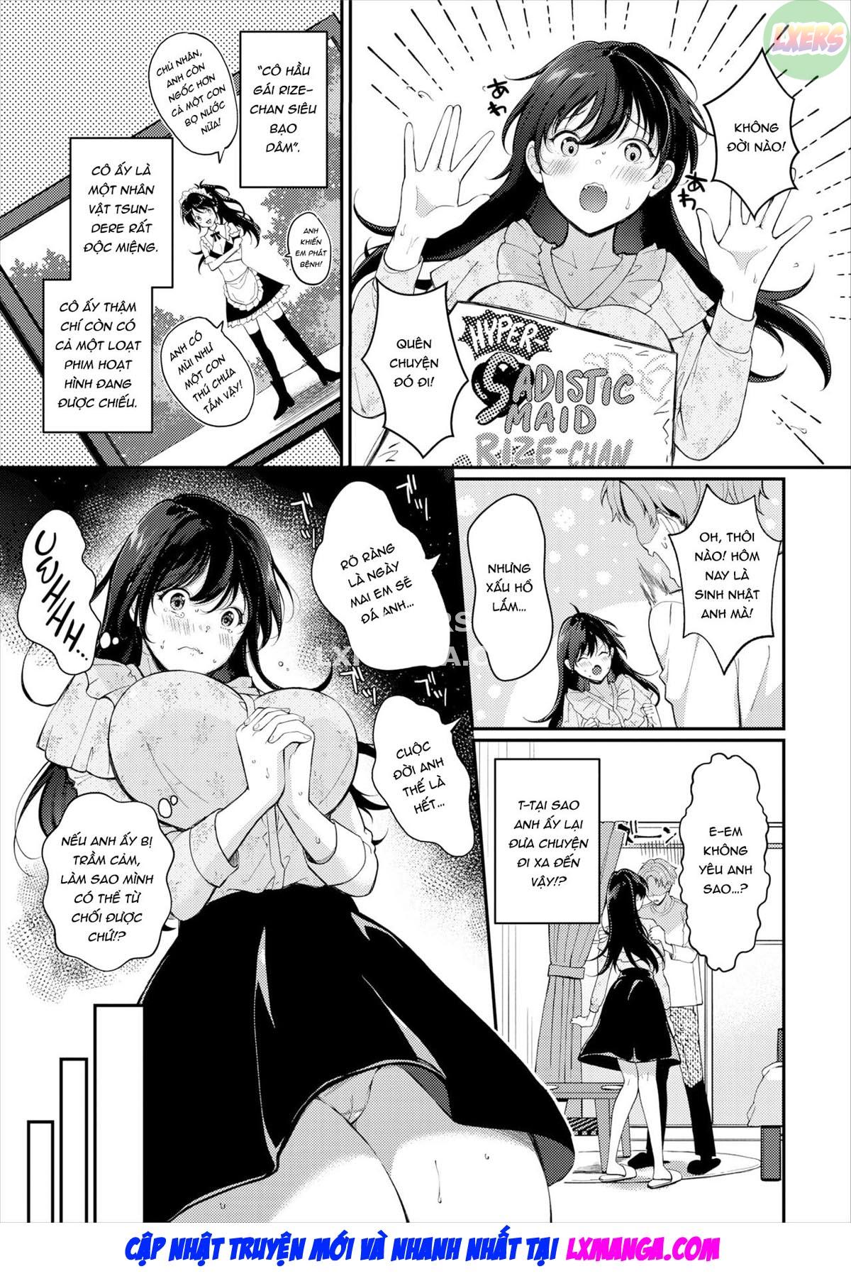 Đọc truyện hentai Cô hầu gái Do S Rize-chan - Oneshot