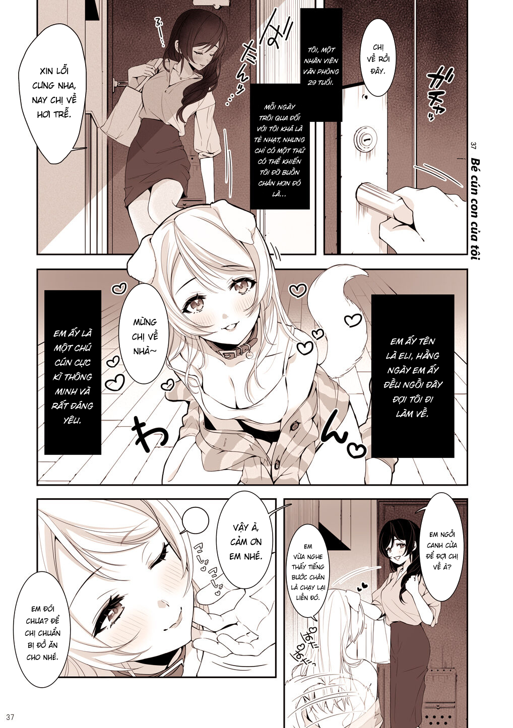 Đọc truyện hentai Re: dêdeddê!!!!!!!! (Love Live!) - Chap 5: Bé cún con của tôi.