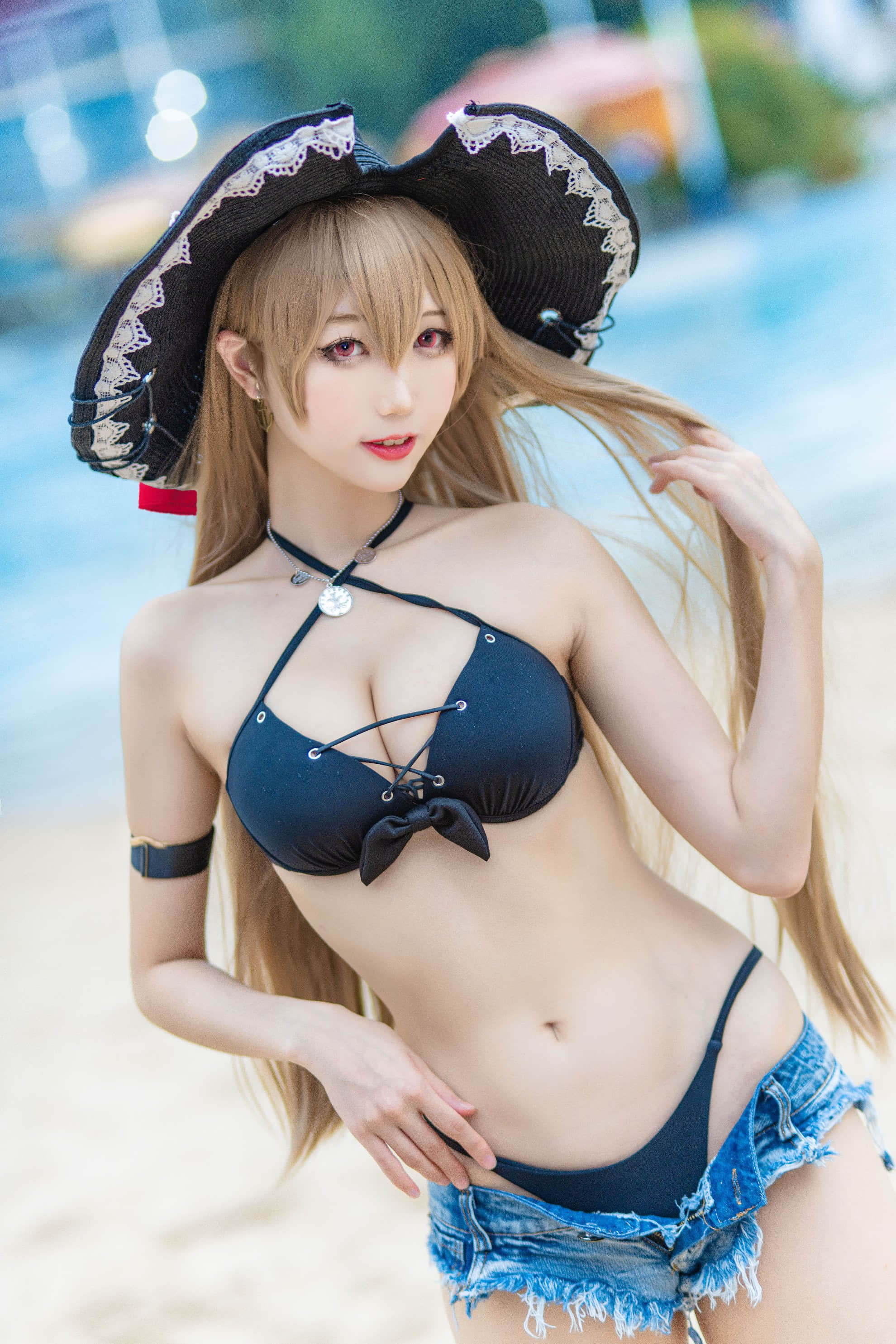 Đọc truyện hentai Tuyển tập Albums siêu phẩm Cosplay - Chap 857 - [Zhou Ji is a cute bunny] Jean Bart swimsuit (Azur Lane)