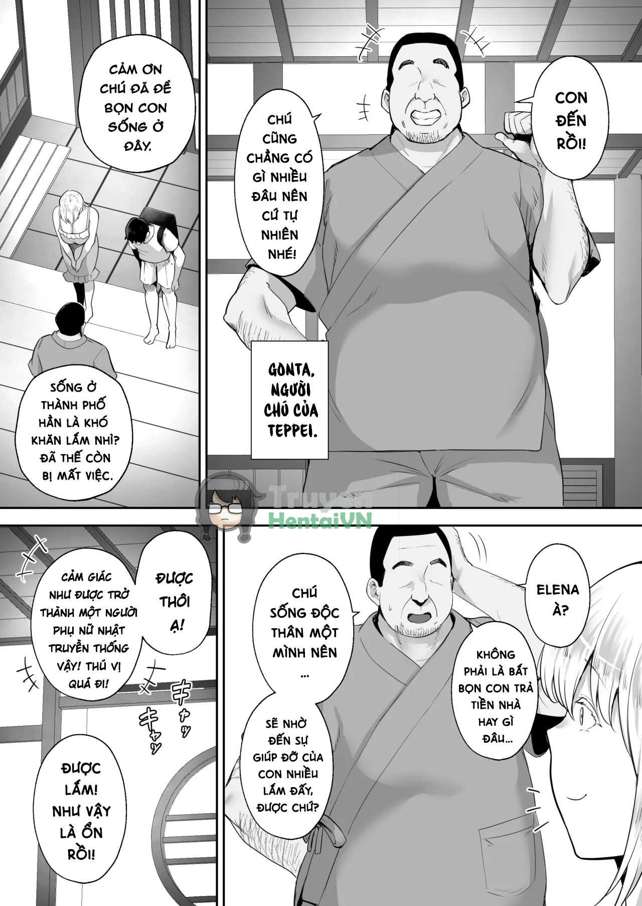 Đọc truyện hentai Cộ gái tóc vàng ngực bự và chú - Oneshot