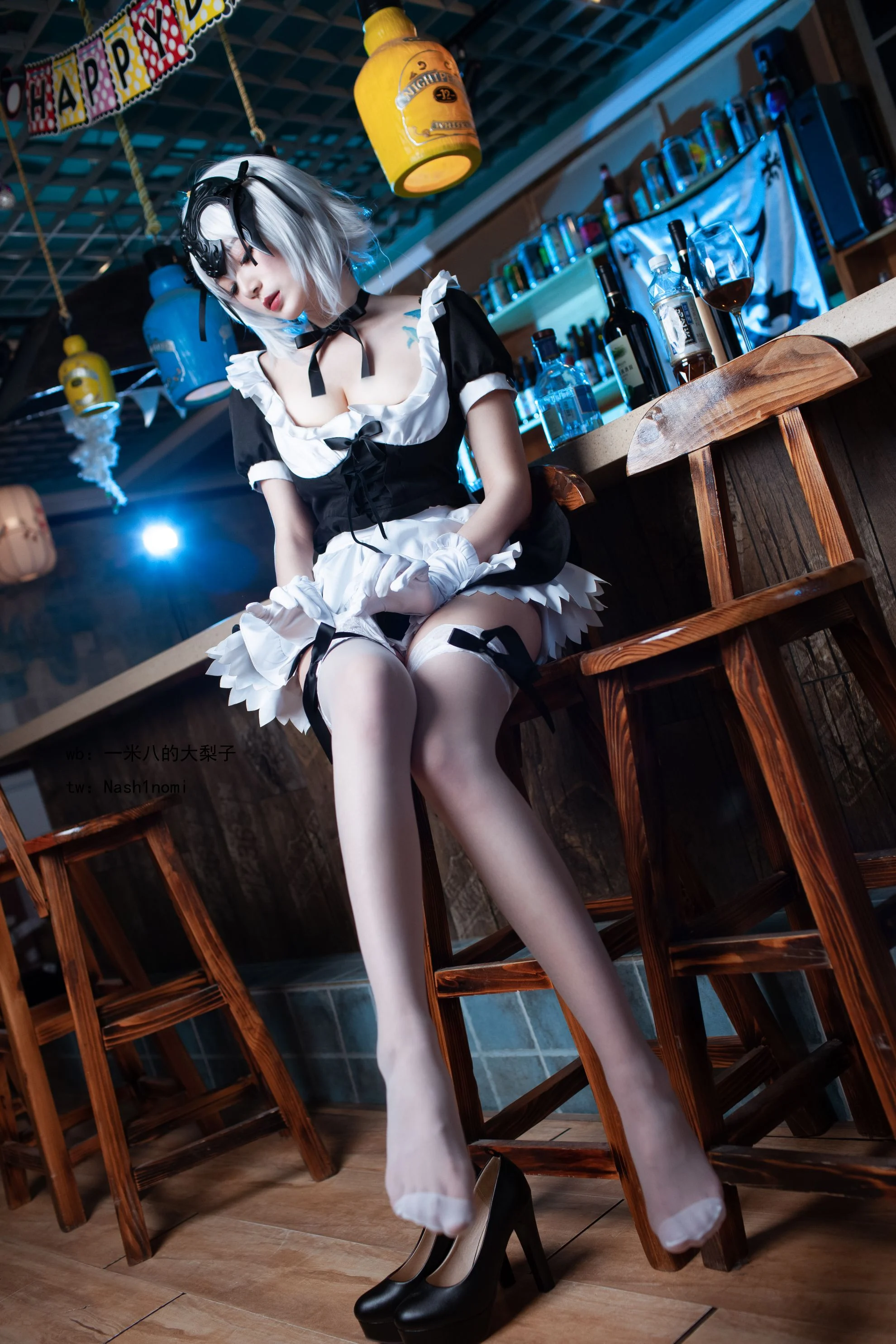 Đọc truyện hentai Tuyển tập Albums siêu phẩm Cosplay - Chap 908 - [Big pear of 1.8 meters] Black Virgin Maid
