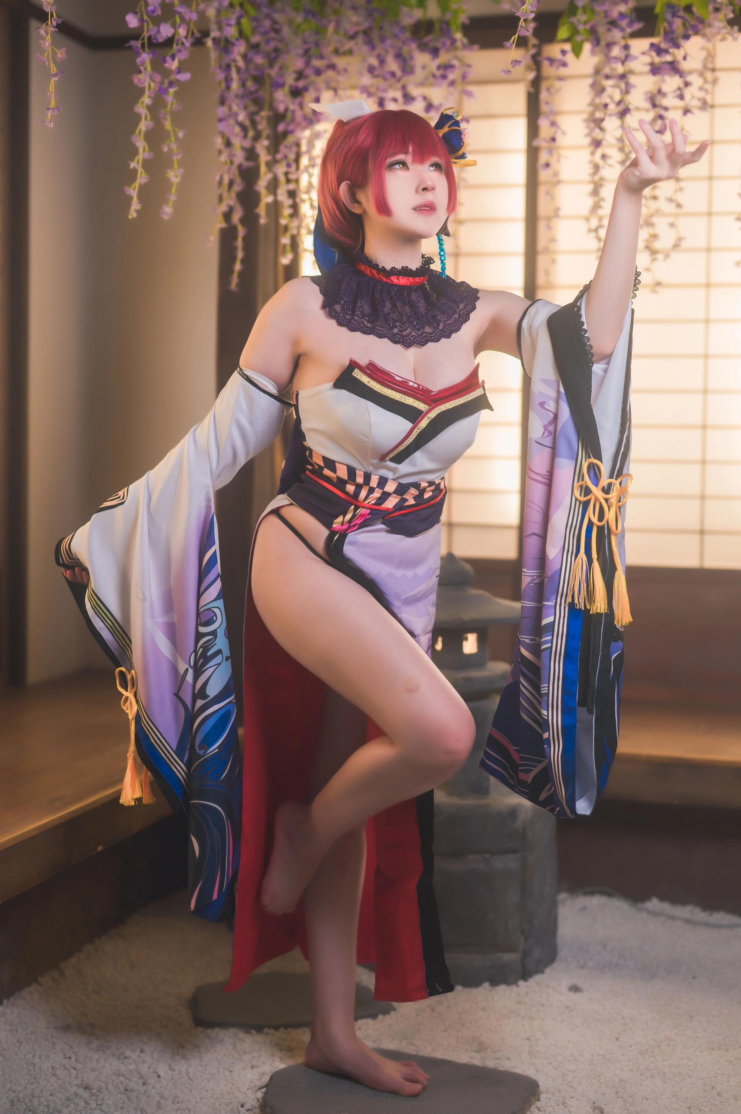 Đọc truyện hentai Tuyển tập Albums siêu phẩm Cosplay - Chap 450 - [Nanaki] Hozhong Marin Kimono X'mas