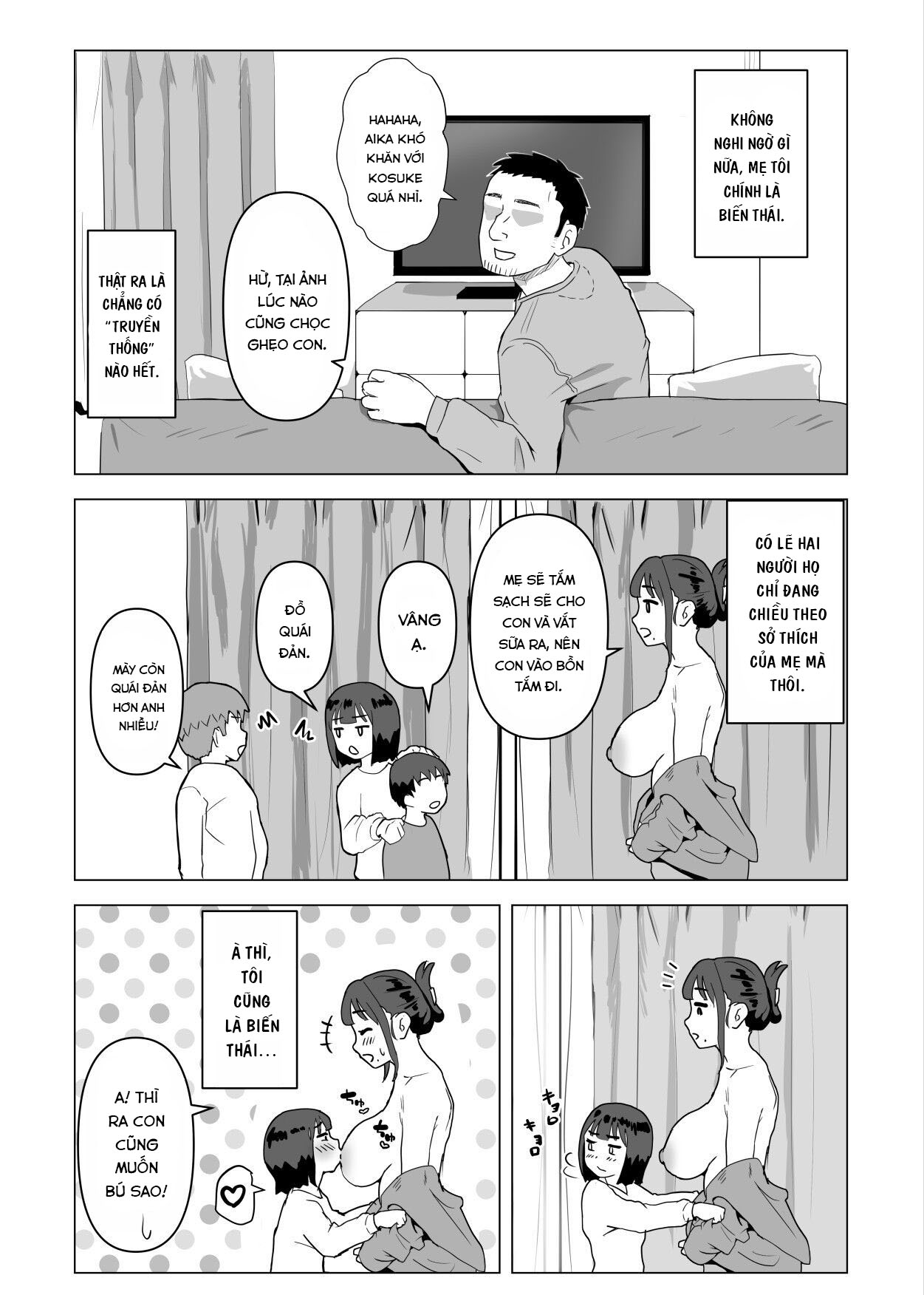 Đọc truyện hentai Việc có một gia đình ở nhà là điều bình thường (loạn luân) - Chap 1