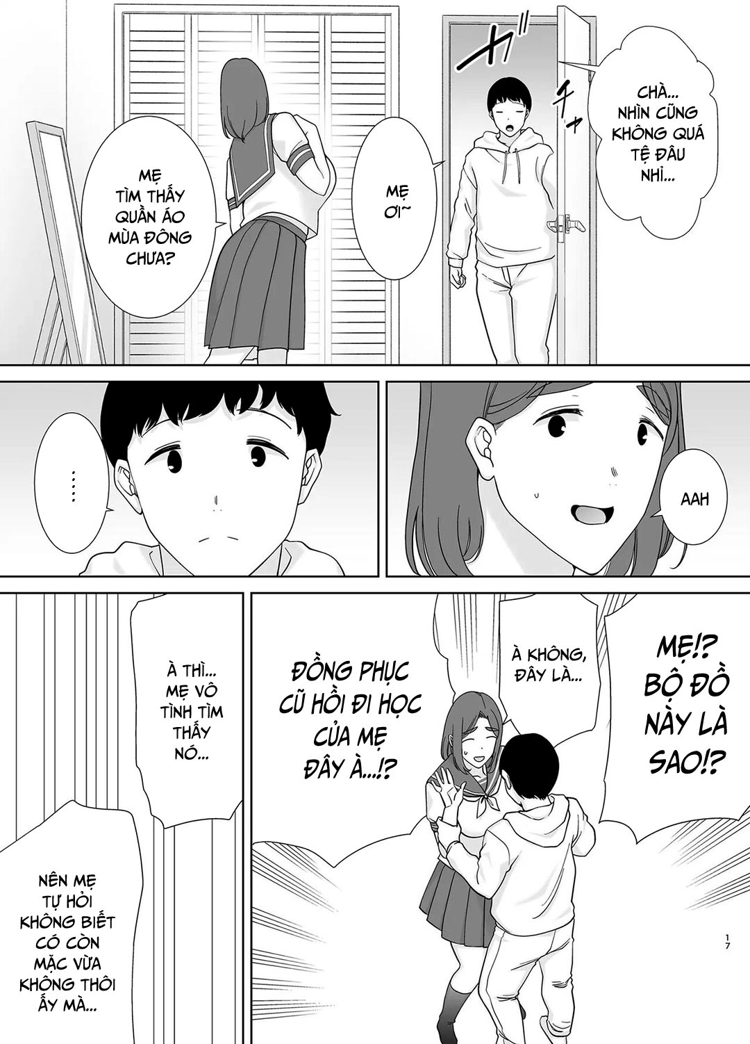 Đọc truyện hentai Mẹ là người phụ nữ mà tôi yêu - Chap 6A - Đồng phục nữ sinh của mẹ