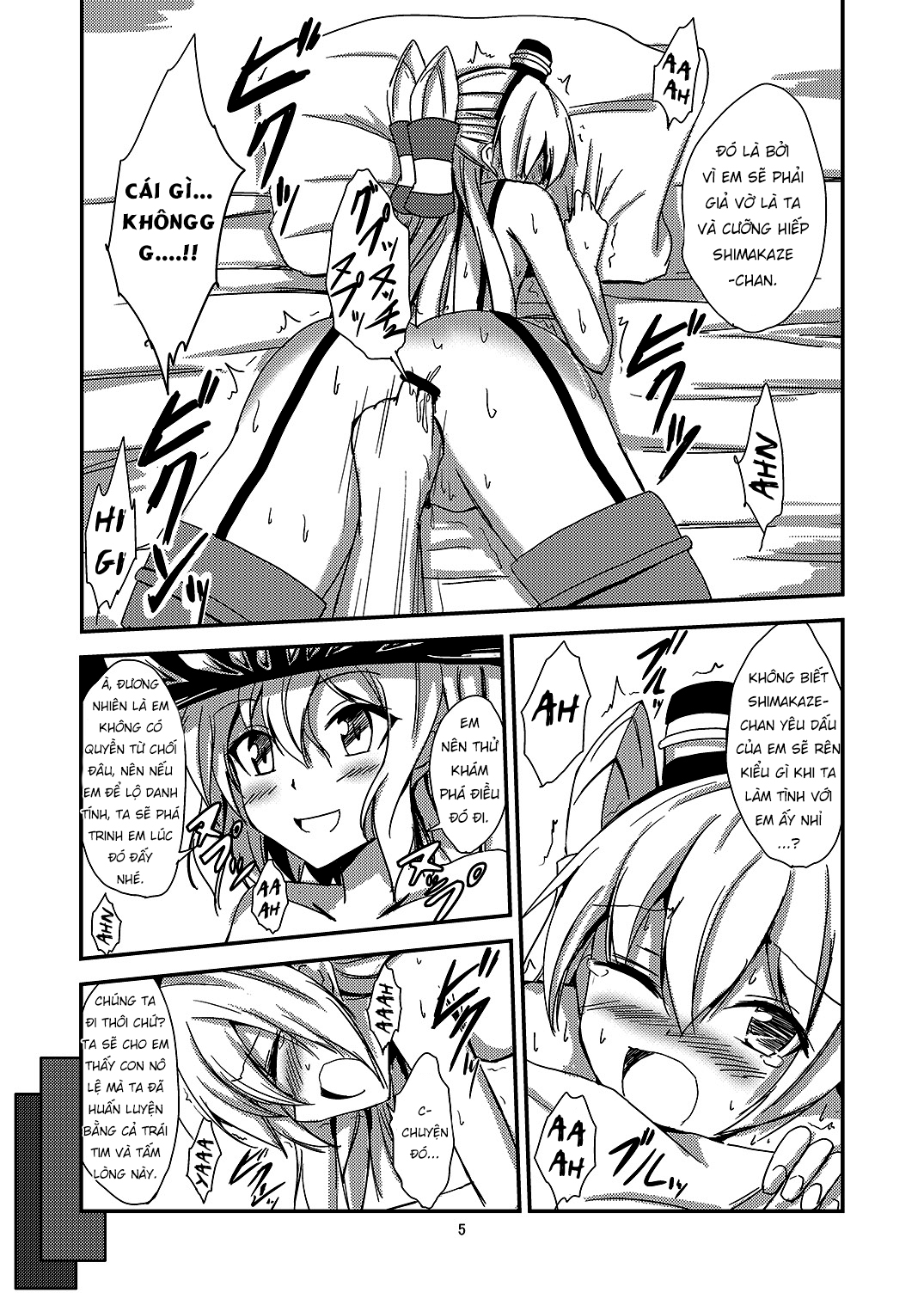 Đọc truyện hentai Kuubo Wo-Kyuu-chan no Amatsukaze Yuri Dorei Choukyou - Oneshot