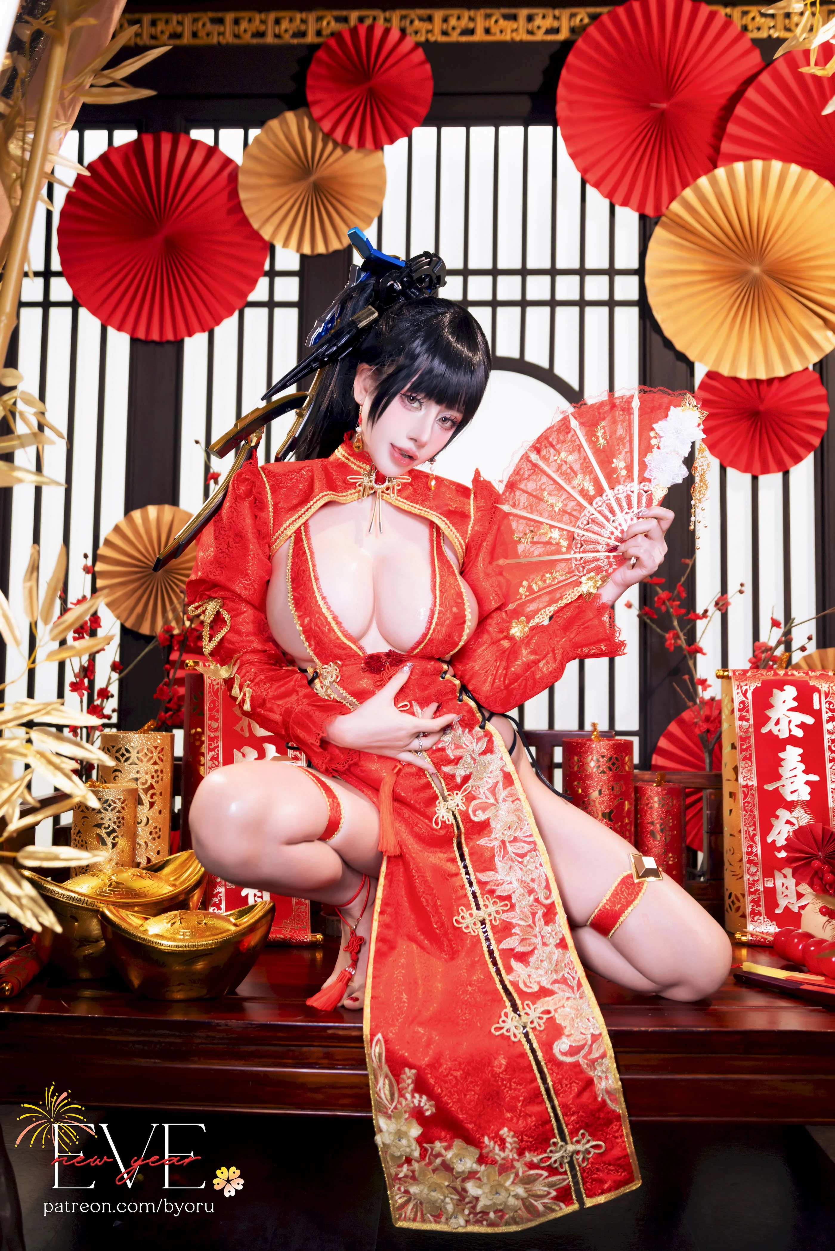 Đọc truyện hentai Tuyển tập Albums siêu phẩm Cosplay - Chap 1391 - Byoru - Eve New Year Qipao