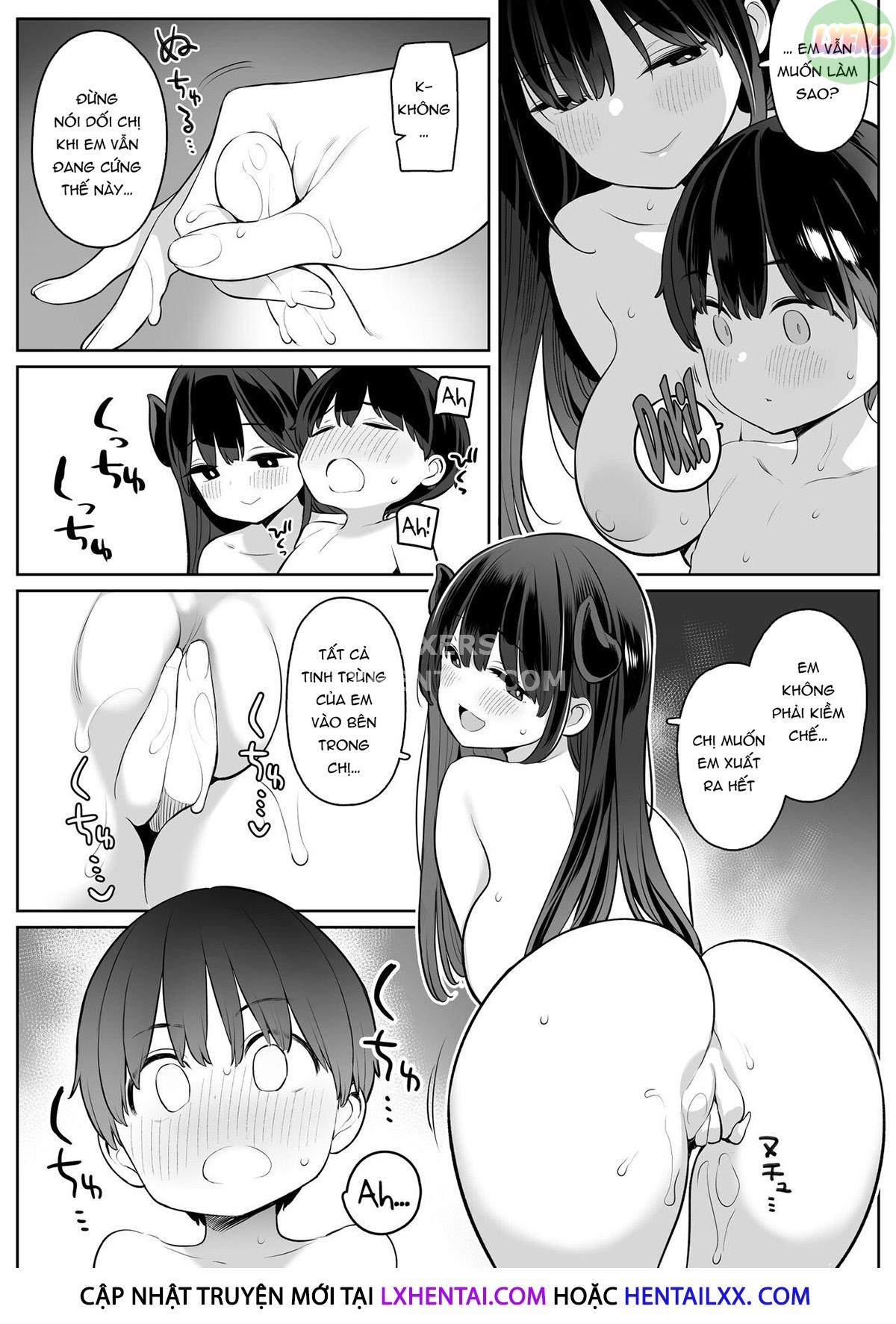 Đọc truyện hentai The Story of How The Big Sister Neighbor Squeezed My Semen Because She was a Succubus - Oneshot