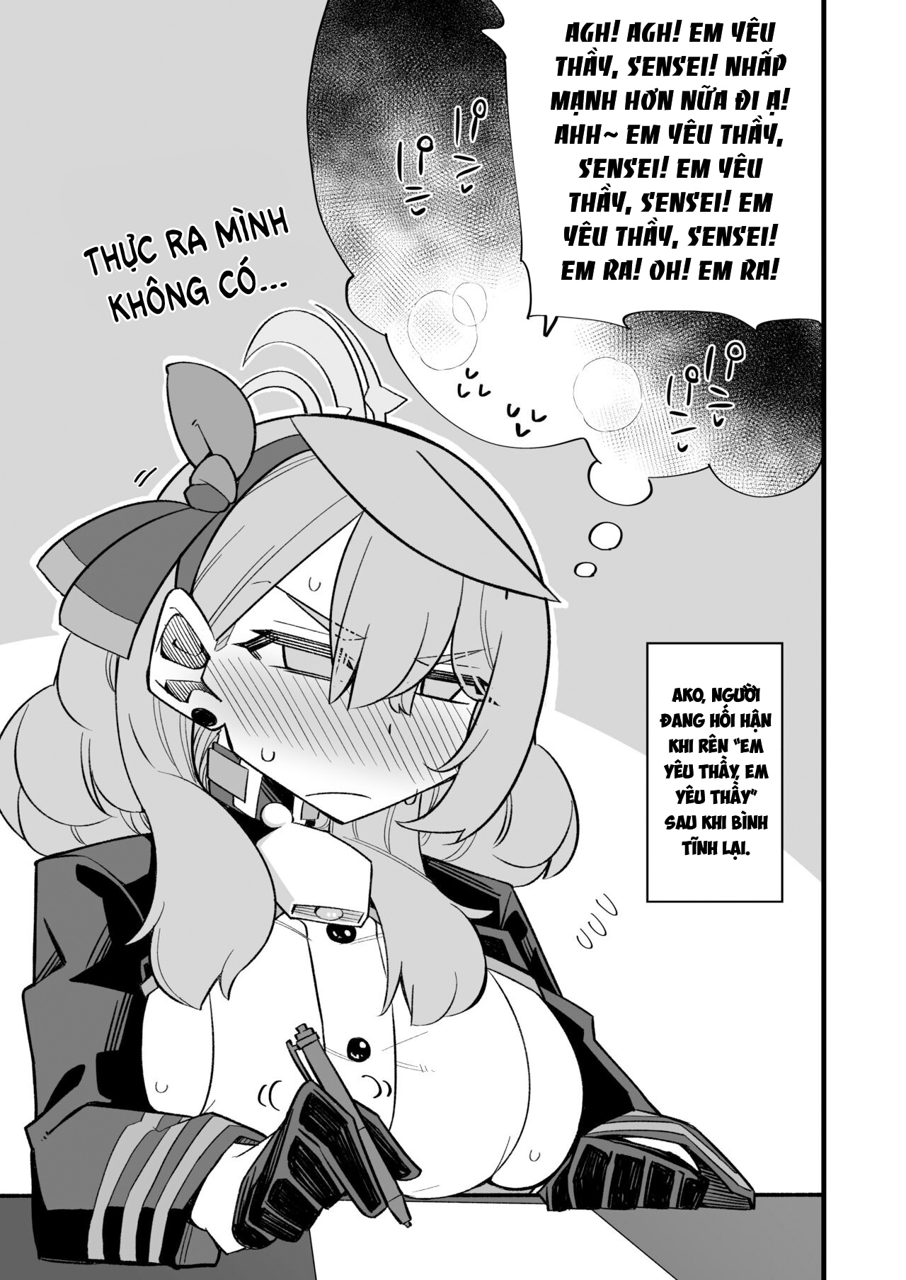 Đọc truyện hentai Ako giải tỏa căng thẳng Blue Archive - Oneshot