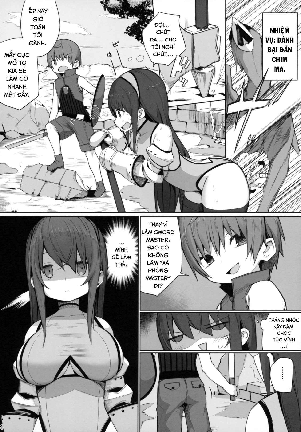 Đọc truyện hentai Namaiki na Shota ni wa Ecchi na Onee-san o! Isekai - Oneshot