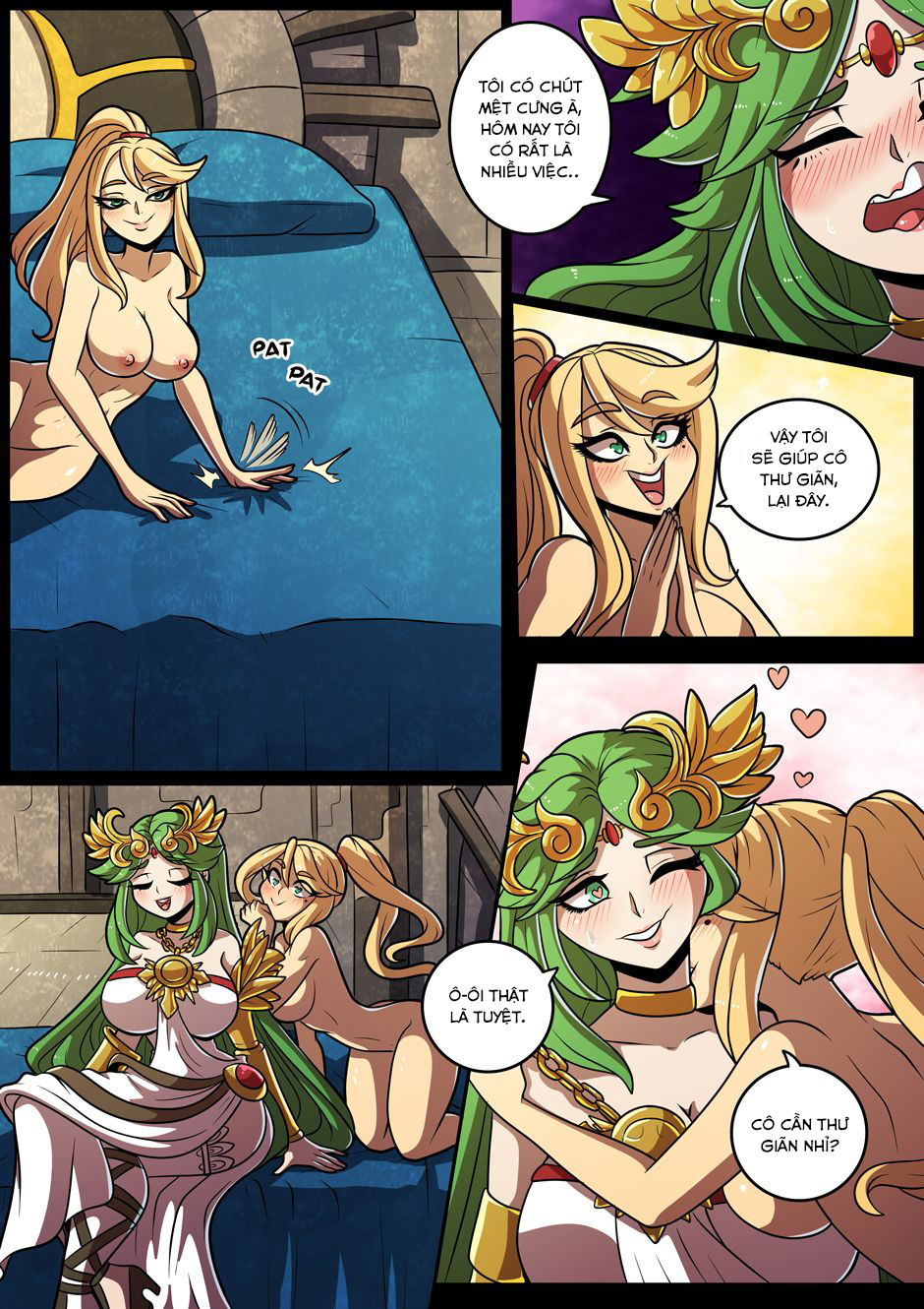 Đọc truyện hentai Smash Girls Samus and Palutena's Bedroom Smash! - Oneshot + Ảnh động