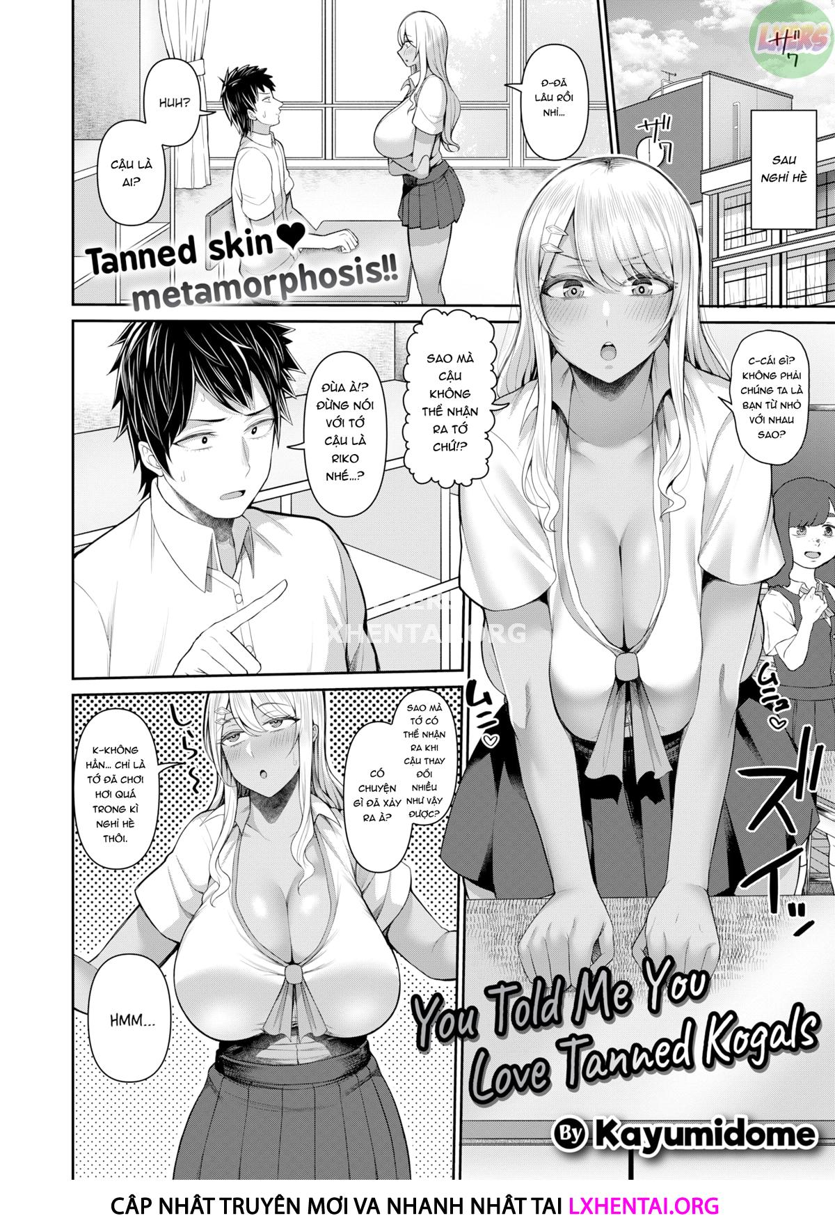 Đọc truyện hentai Yêu màng Kogals da ngăm - Oneshot