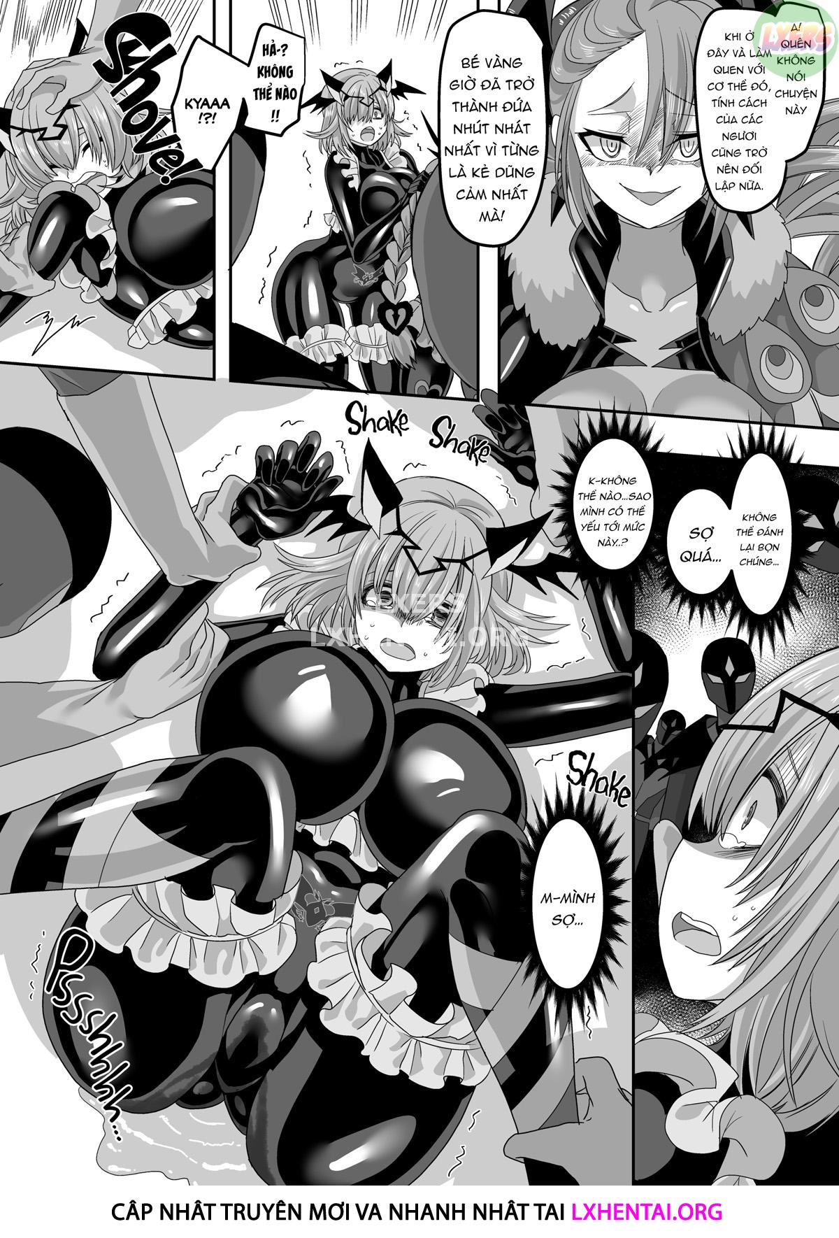 Đọc truyện hentai Saikyou no Seigi no Hero wa Kagami no Naka de wa Saijaku no Kaijin - Oneshot