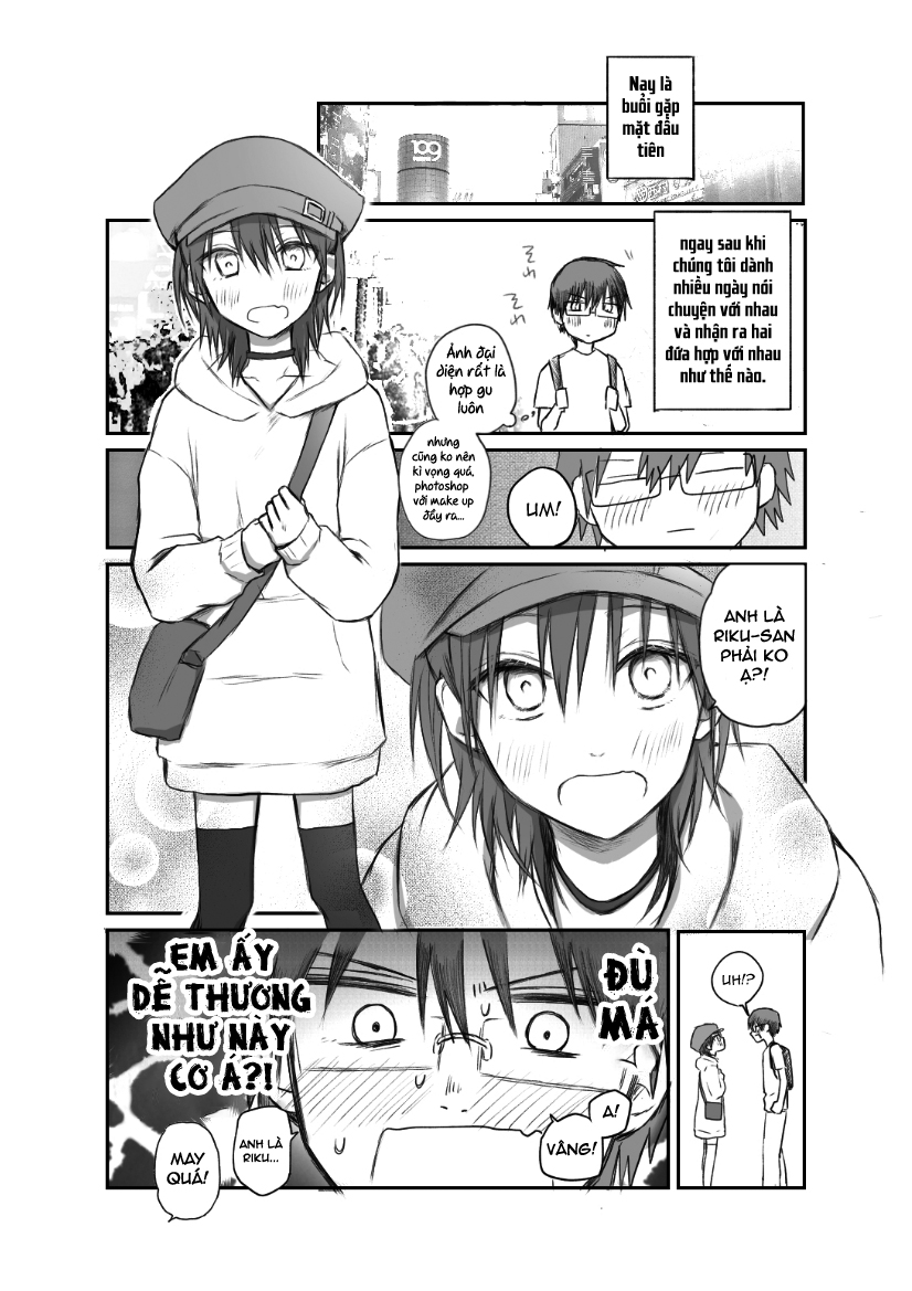 Đọc truyện hentai Hẹn hò qua mạng - tôi bị ép khô bởi một em trap hệ M - Oneshot