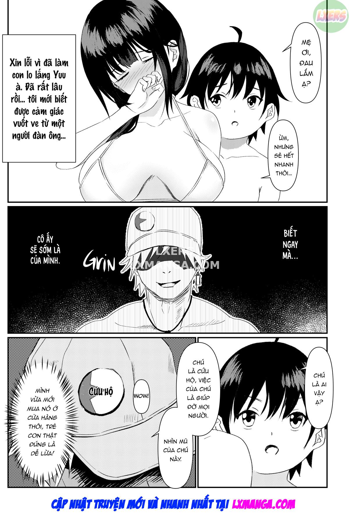 Đọc truyện hentai Hitozuma NTR Kazoku Ryokou - Oneshot