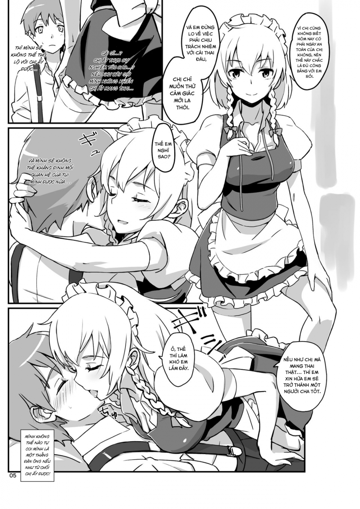 Đọc truyện hentai Không phải chị Sakuya mà tôi biết( Touhou Project) - Oneshot