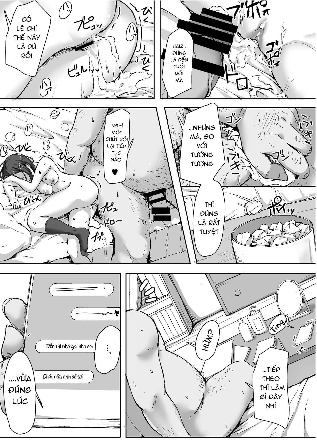 Đọc truyện hentai Namaiki na ♀ o Oji-san ga Wakaraseta Hi - Oneshot