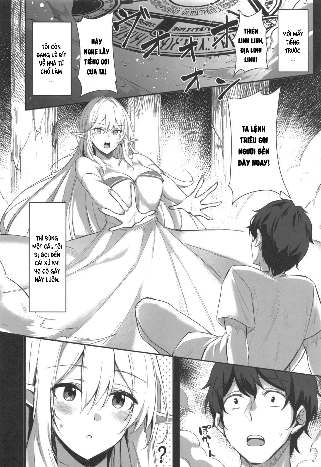 Đọc truyện hentai Isekai Shoukan - Elf na Onee-san wa Suki desu ka? - C - 1