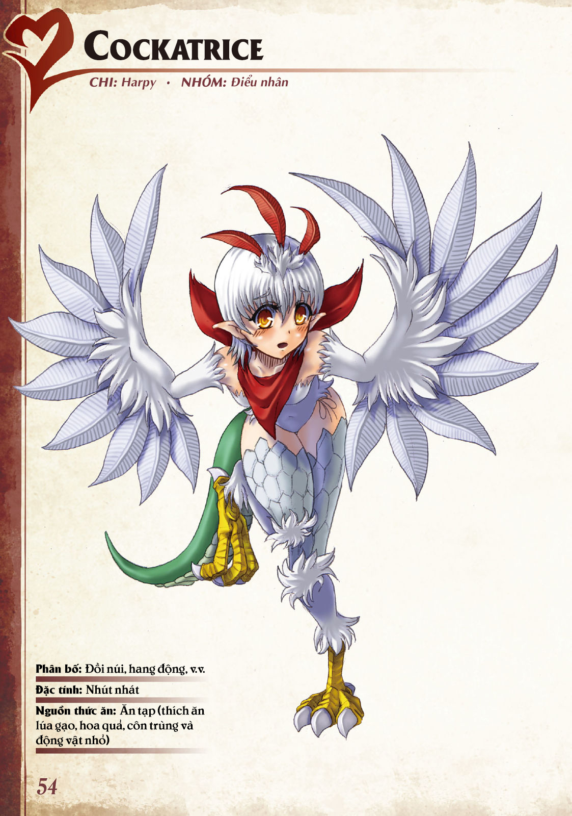 Đọc truyện hentai Bách khoa toàn thư Monstergirl - 021: Cockatrice