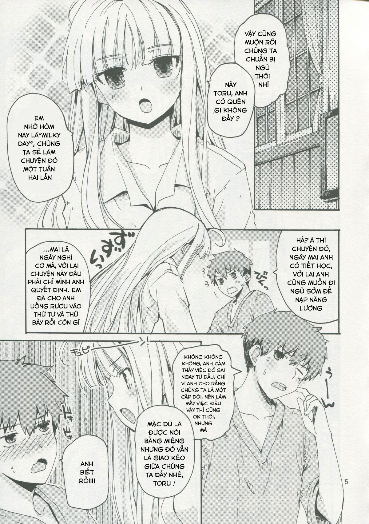 Đọc truyện hentai Dokidoki Milk Tea - Oneshot