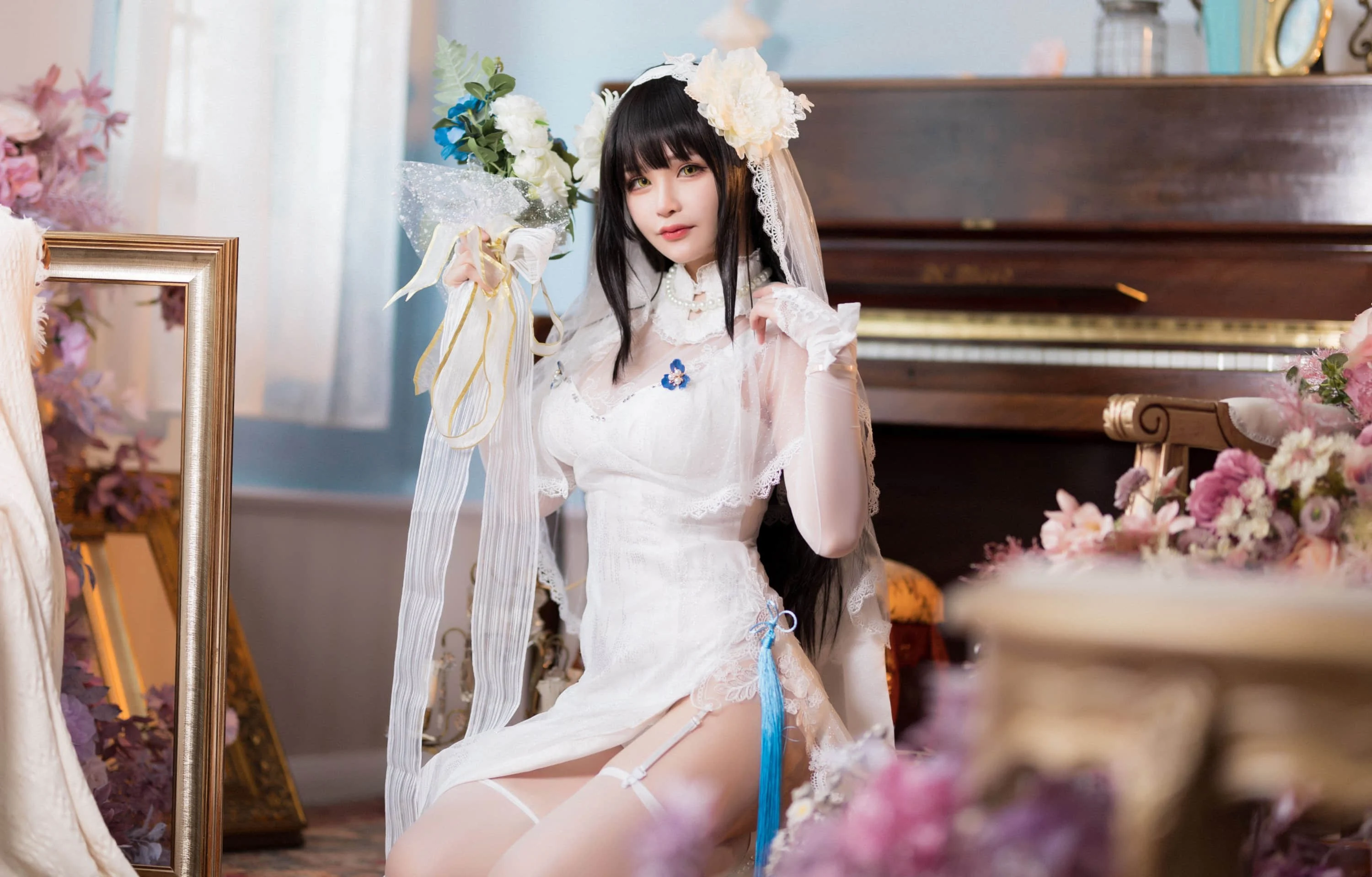 Đọc truyện hentai Tuyển tập Albums siêu phẩm Cosplay - Chap 827 - Qianyu - Yan Newlywed Sexy Bride