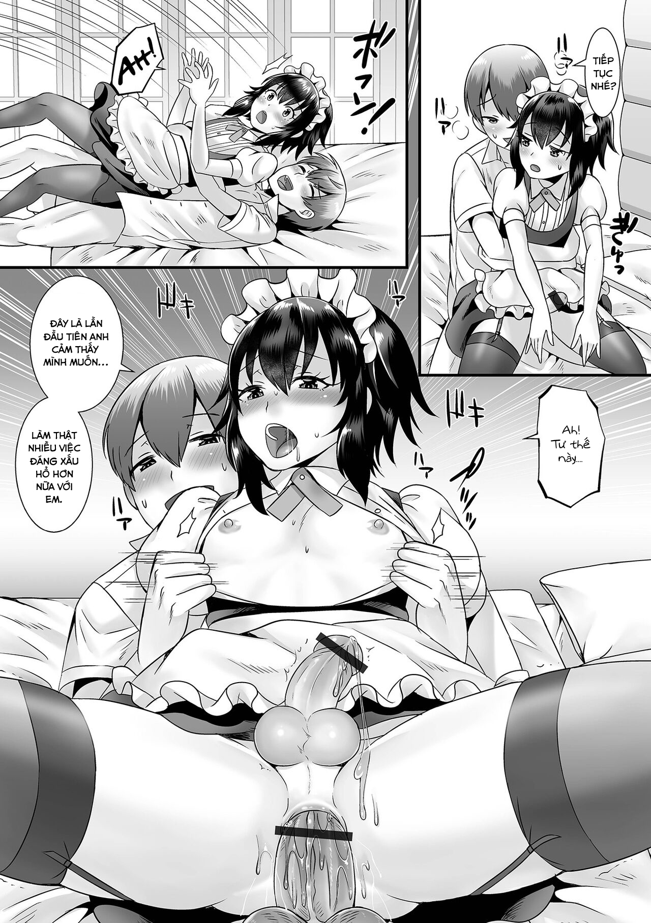 Đọc truyện hentai Seiki Sakushu Maid-san Oshigoto Desu Yo - Oneshot
