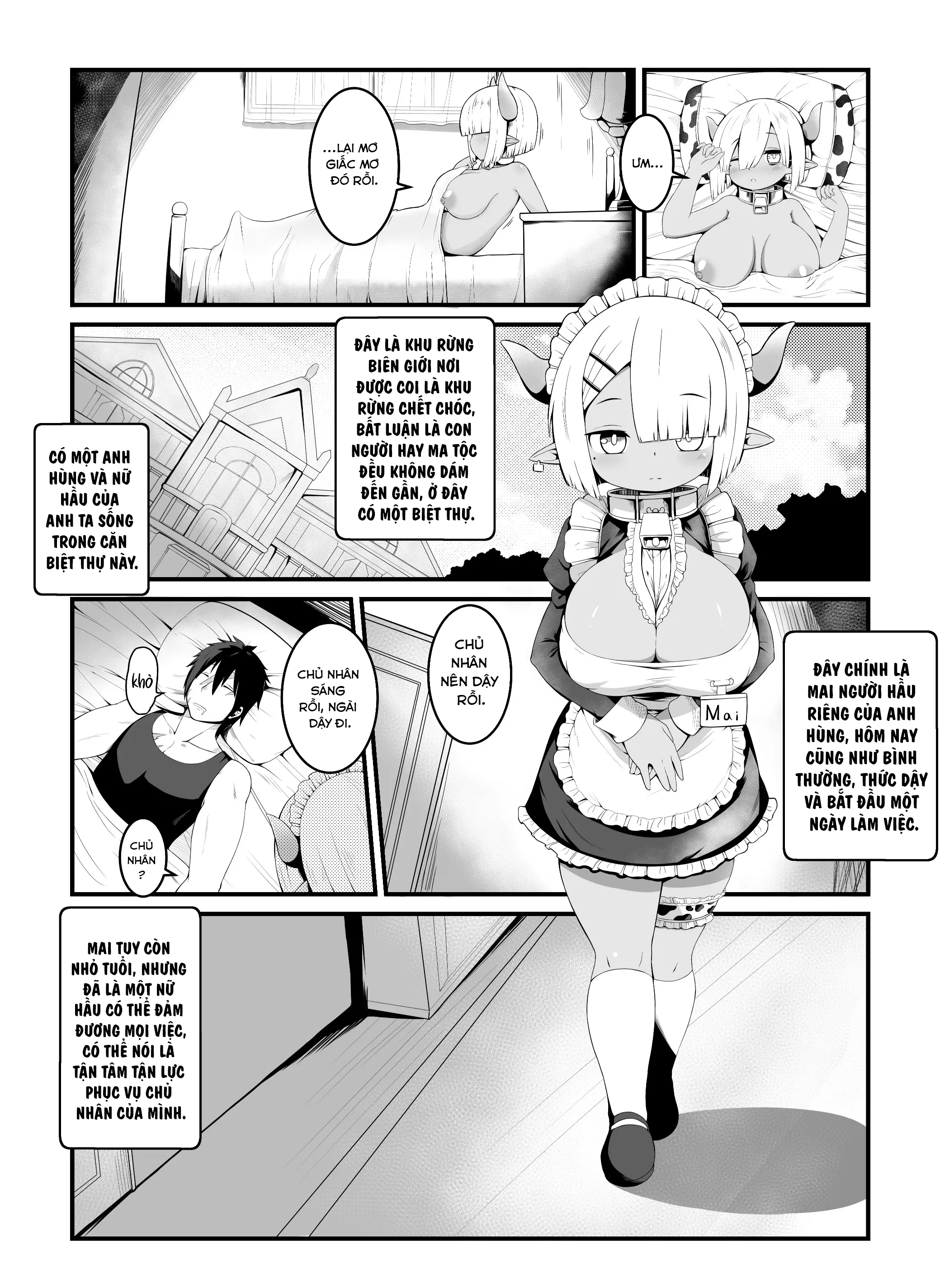 Đọc truyện hentai Nữ hầu nhân ngưu của anh hùng. - Chap 1