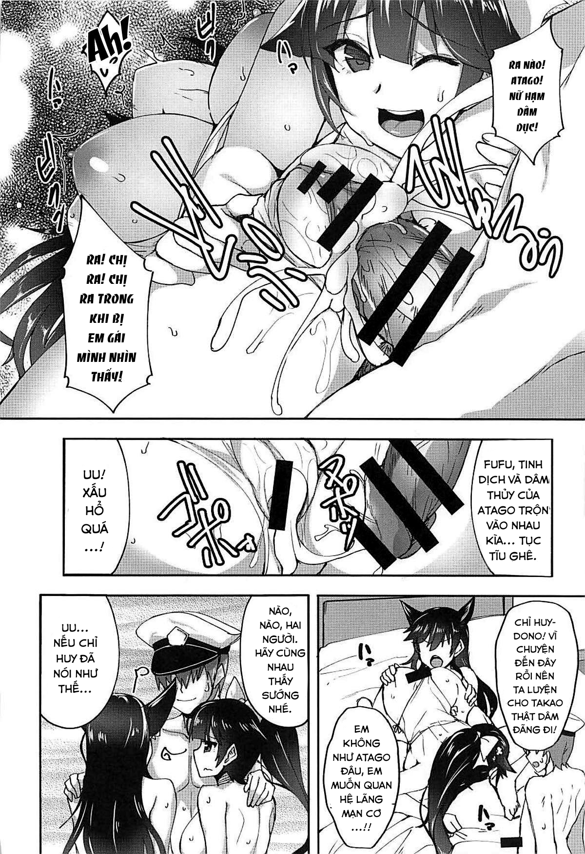 Đọc truyện hentai Atago to Takao no Icha Love Yasen Seikatsu Alternative - Oneshot