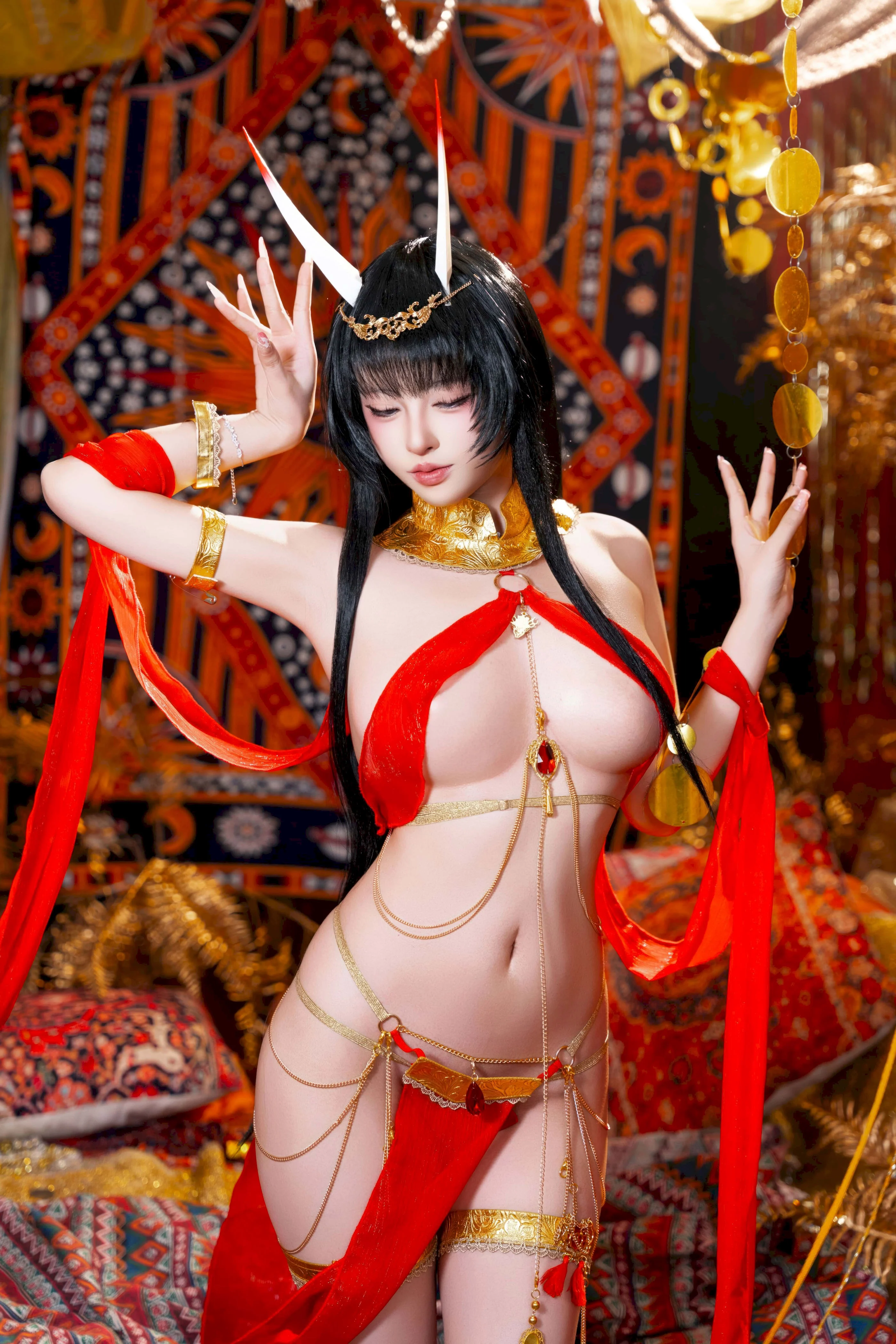 Đọc truyện hentai Tuyển tập Albums siêu phẩm Cosplay - Chap 1387 - Yuno Shimizu - Azur Lane Noshiro Dancer