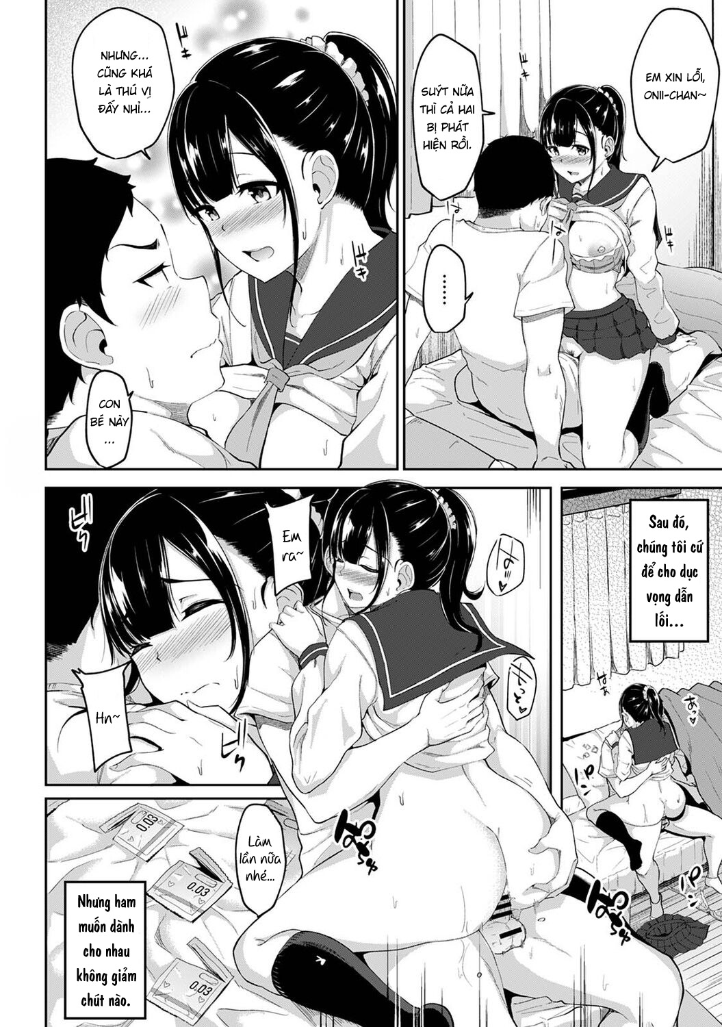 Đọc truyện hentai Tôi cố chịch em gái khi thấy ẻm mặc tạp dề khỏa thân... - Chap 2