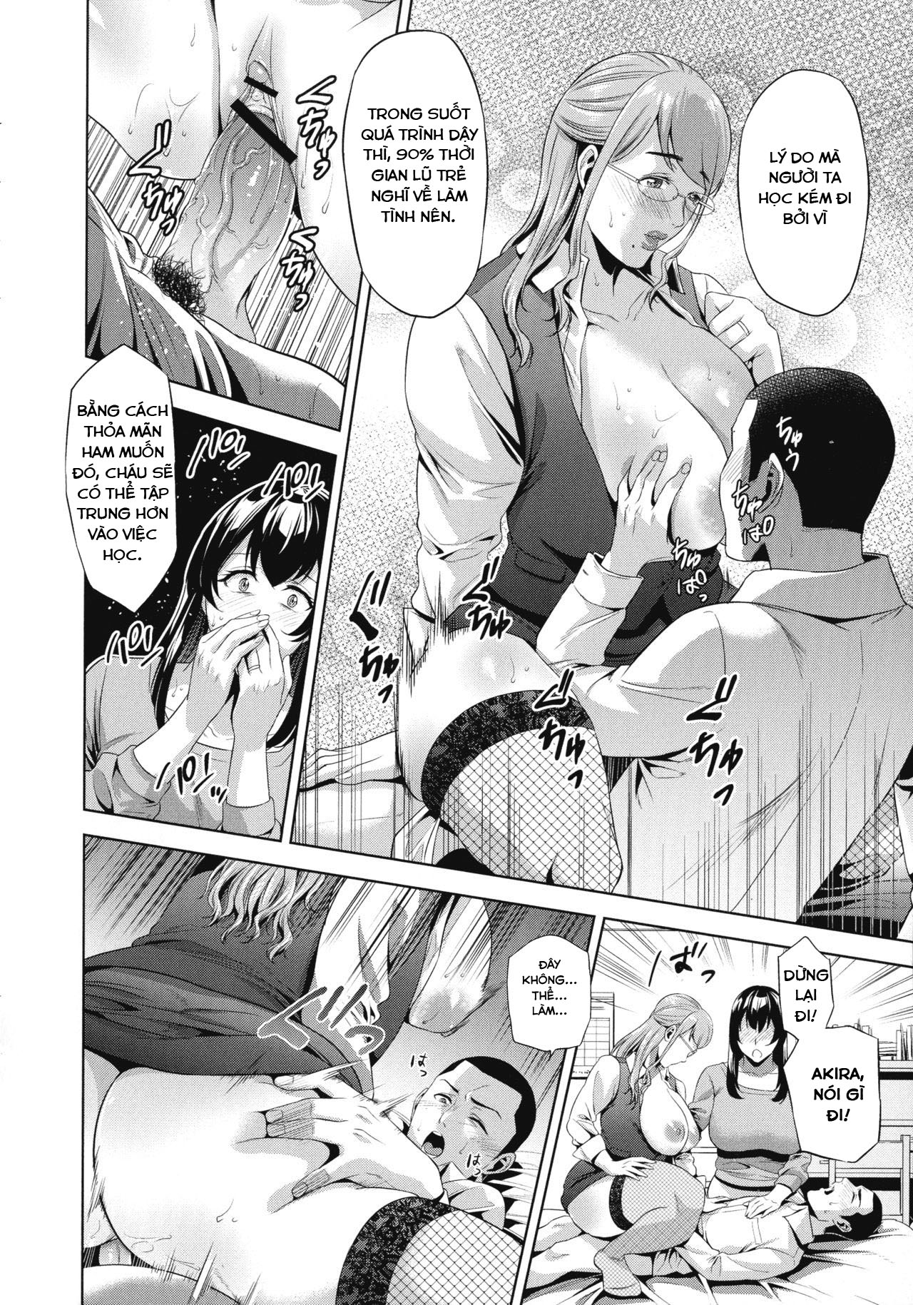 Đọc truyện hentai Gia sư, mẹ và tôi!!! - Oneshot
